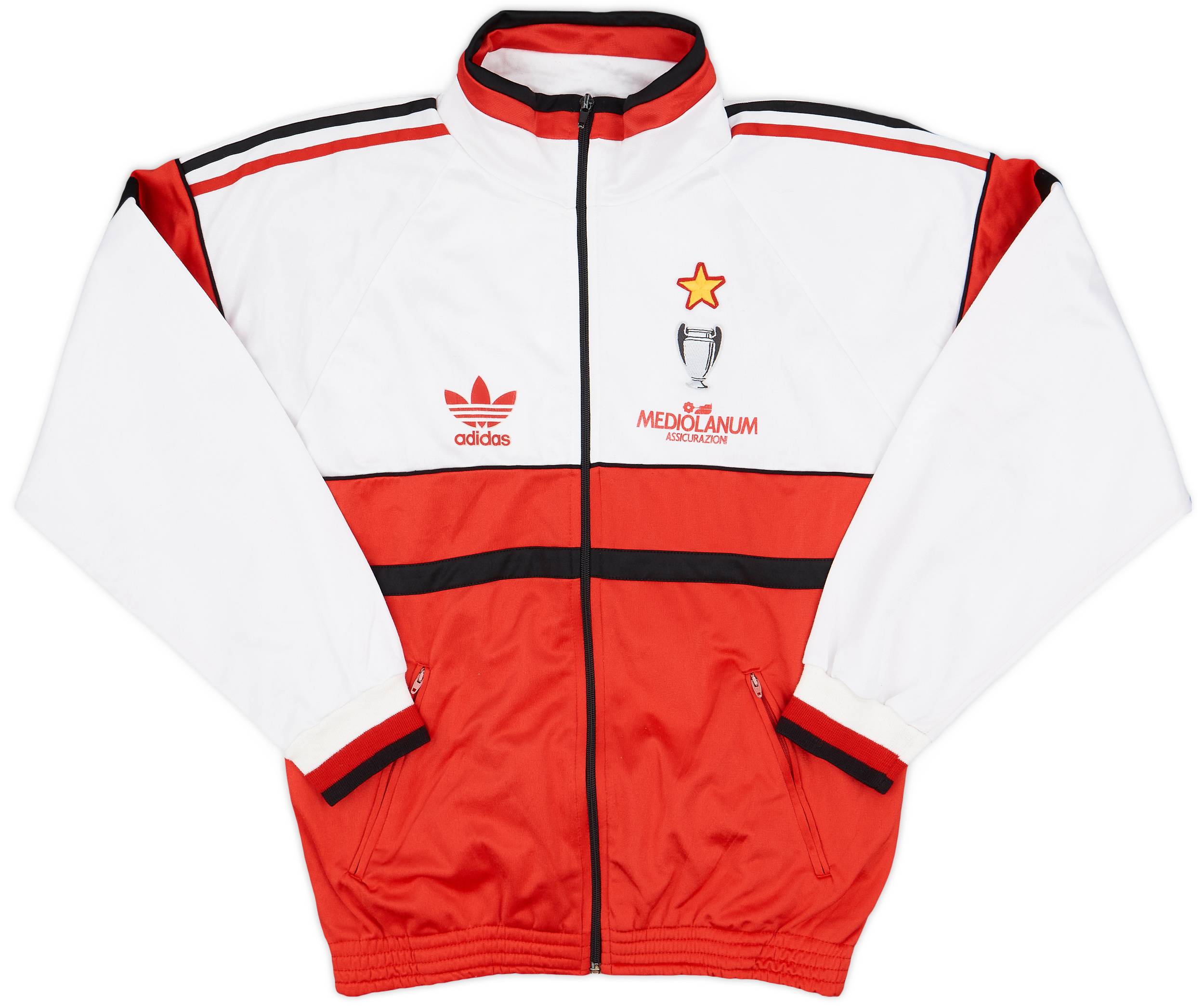 1990-92 AC Milan adidas Track Jacket - 7/10 - (M)