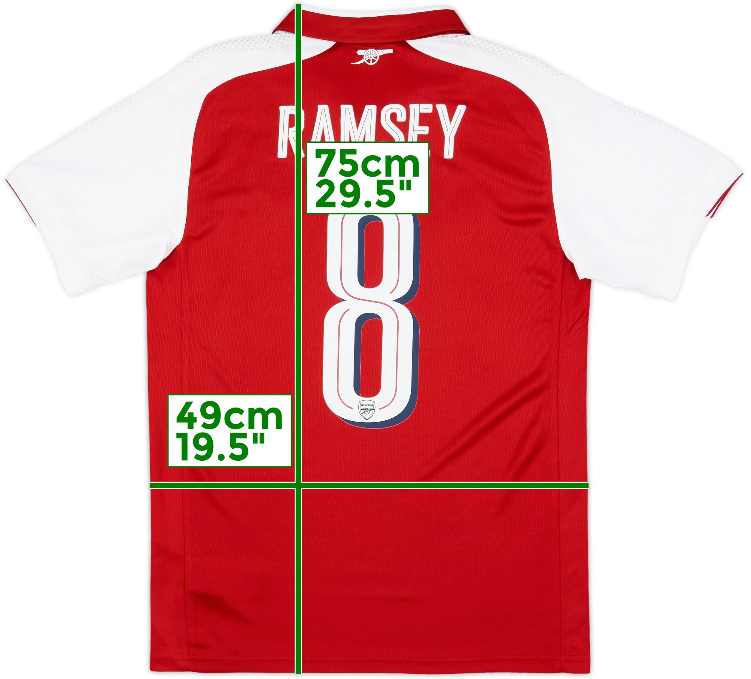アーセナル 2017-18 ユニフォーム #8 ラムジー 2017-18 Arsenal Home Shirt Ramsey #8 (S)