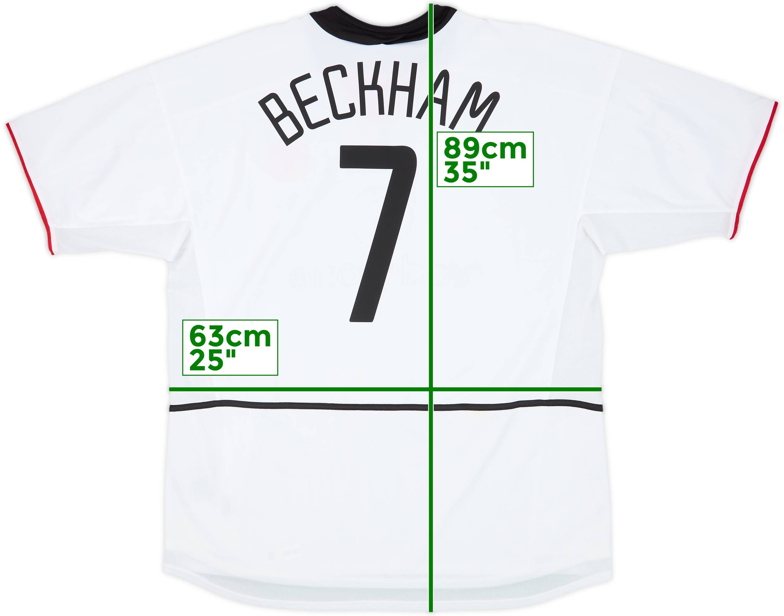 2002-03 Manchester United Away Shirt Beckham #7 (XXL)