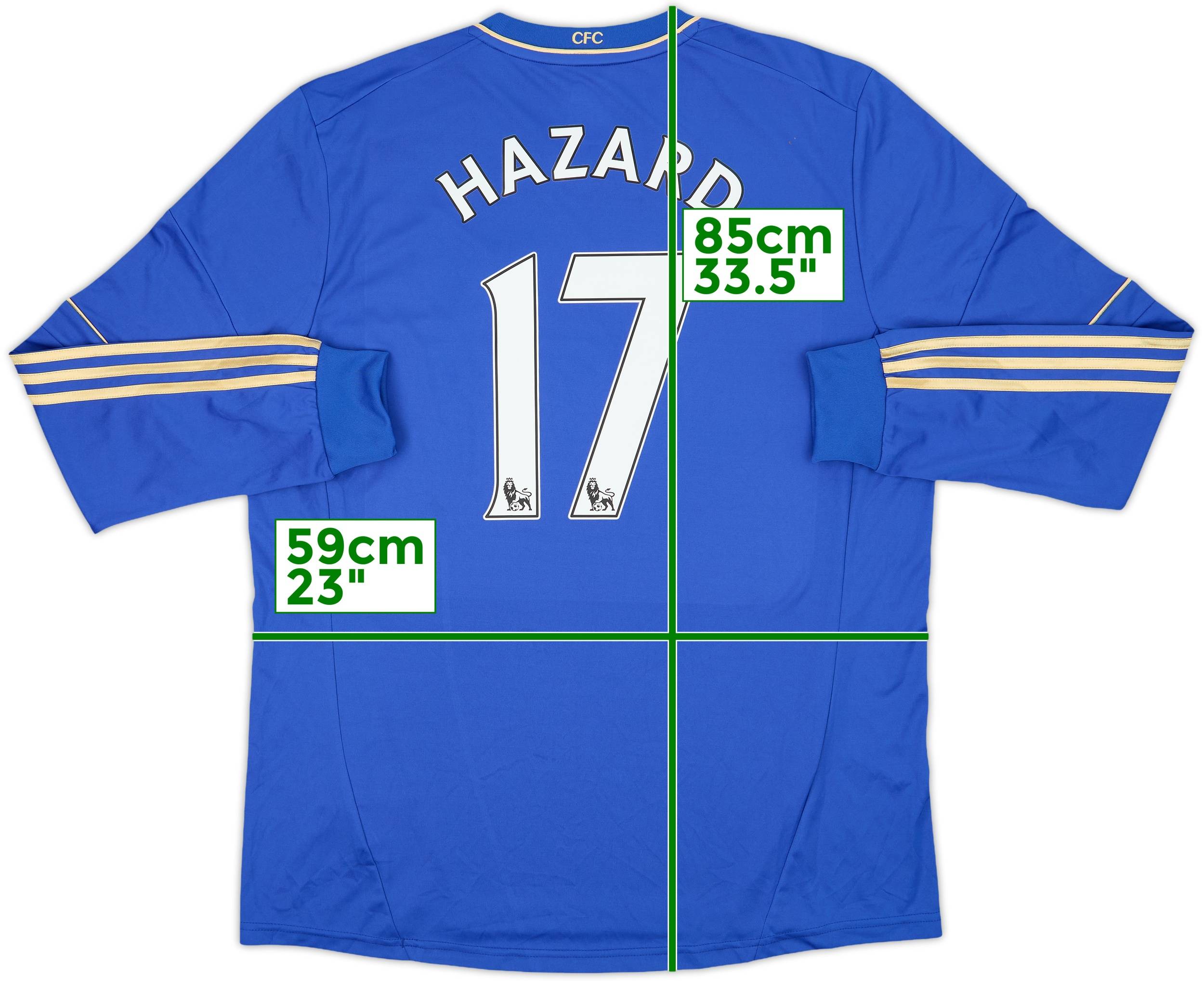 2012-13 Chelsea Home L/S Shirt Hazard #17 (XL)