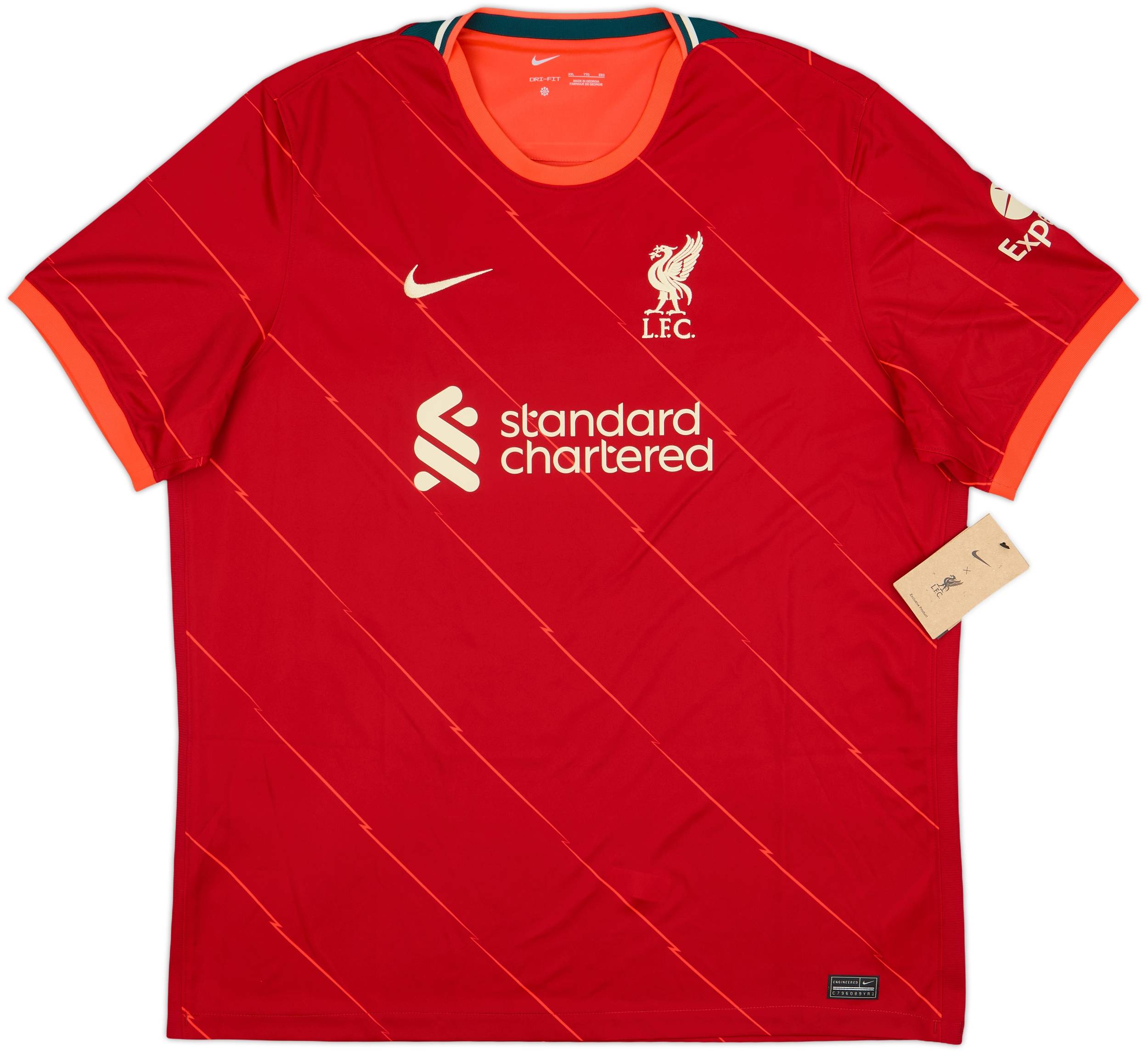 2021-22 Liverpool Home Shirt Virgil #4 (XXL)