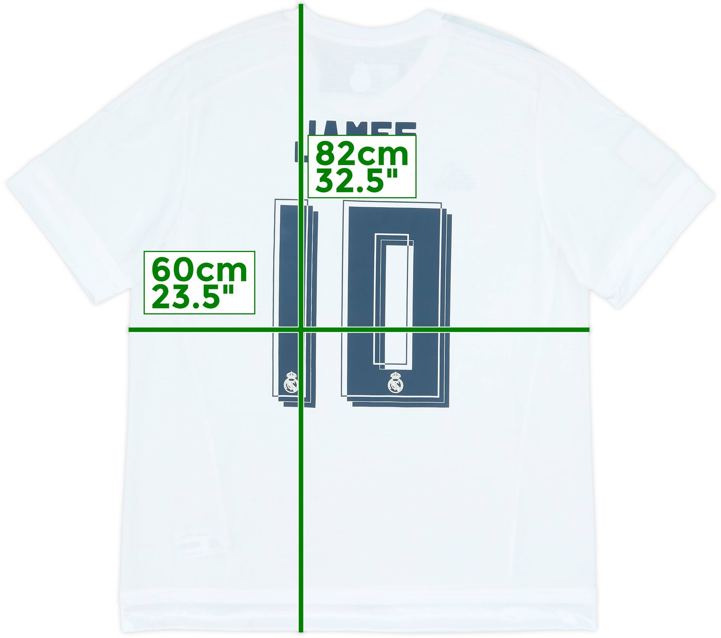 2015-16 Real Madrid Home Shirt James #10 - (XL)