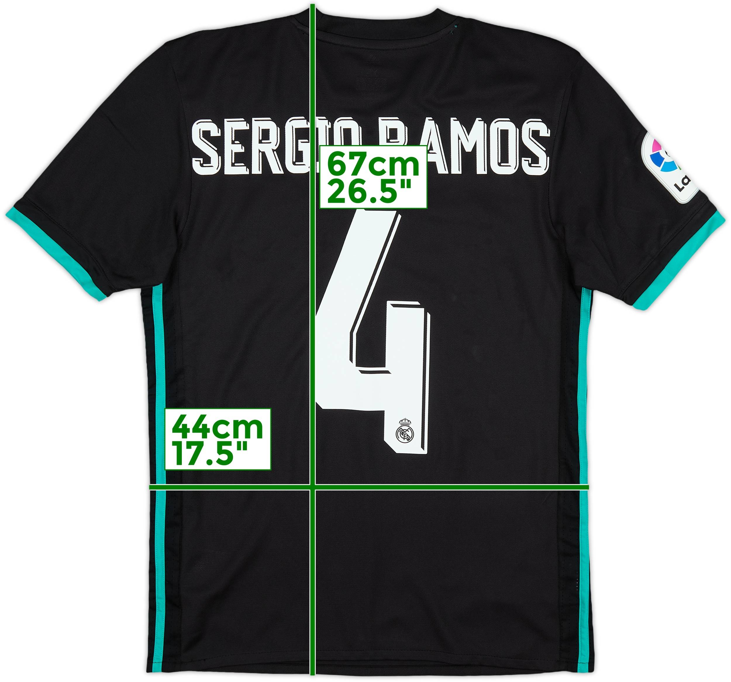 2017-18 Real Madrid Away Shirt Sergio Ramos #4 (XS)