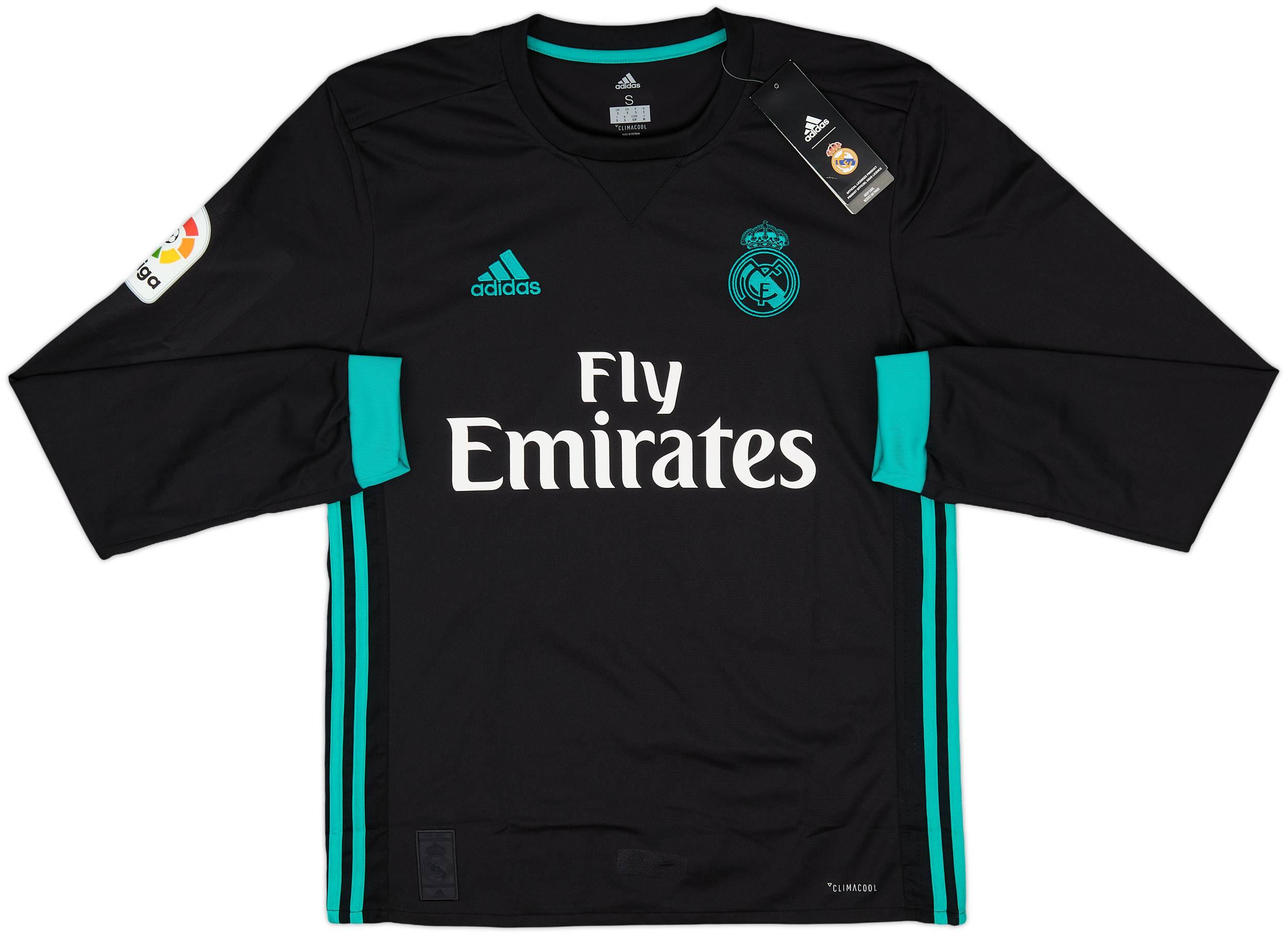 2017-18 Real Madrid Away L/S Shirt Sergio Ramos #4 (S)