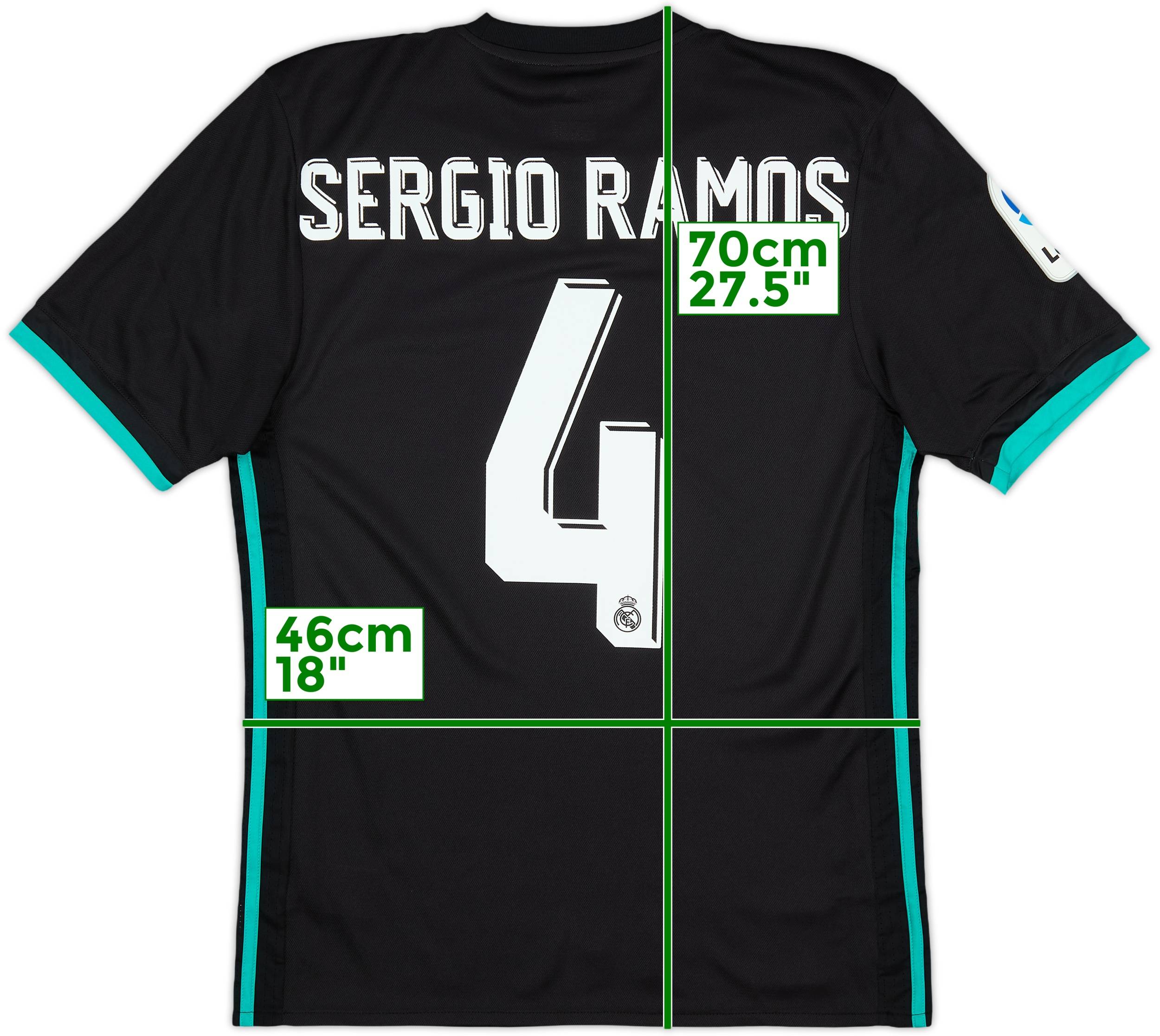 2017-18 Real Madrid Away Shirt Sergio Ramos #4 (S)