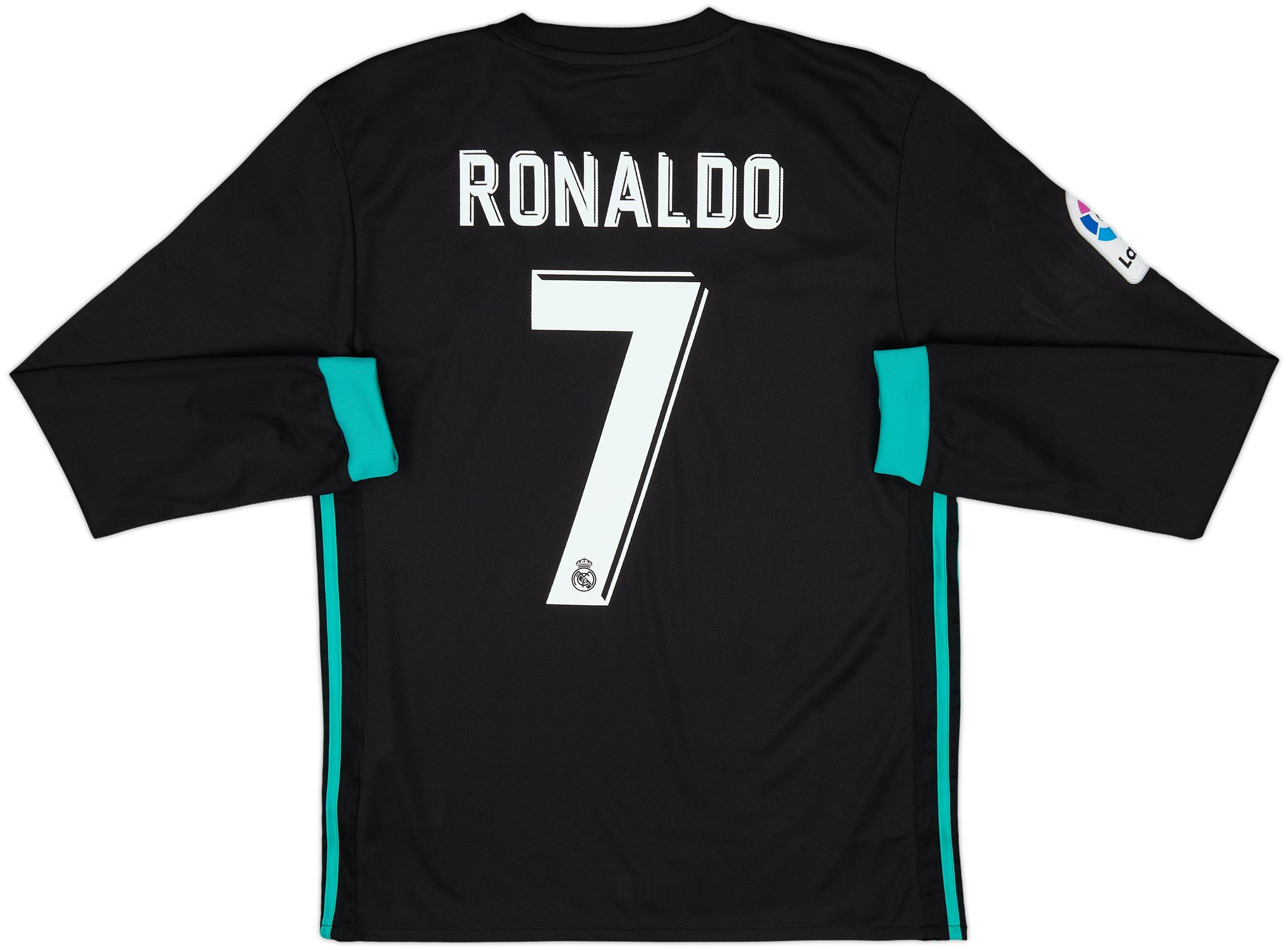 Real Madrid Ronaldo 7 シャツ L 2017-18 Real Madrid Away L/S Shirt Ronaldo #7 (S)