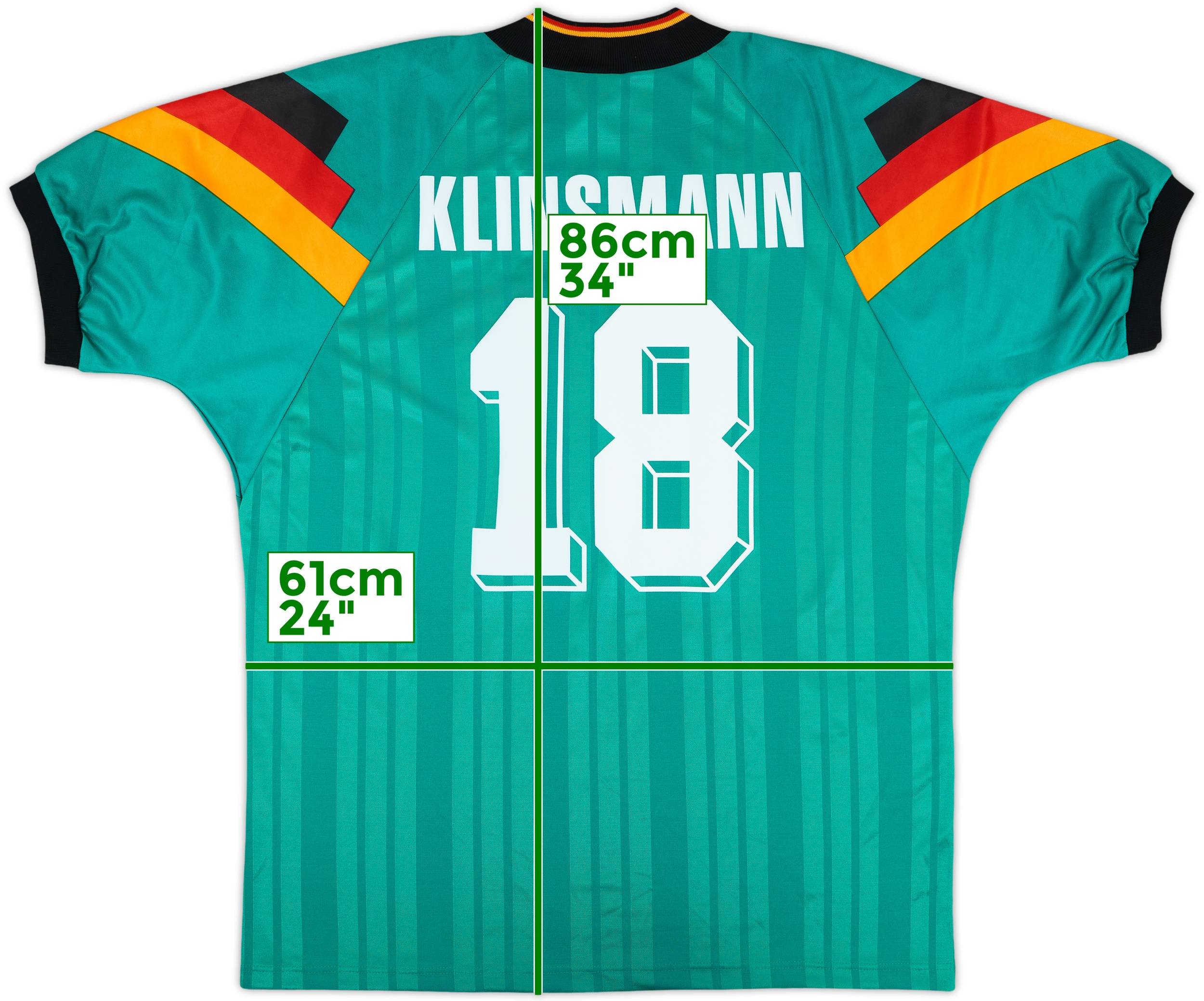 1992-94 Germany Away Shirt Klinsmann #18 (XXL)