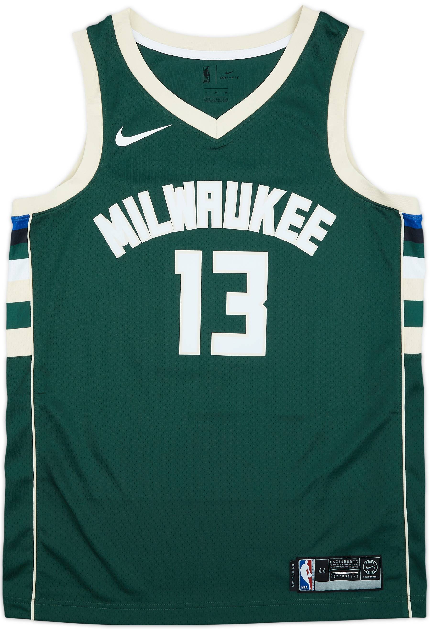 2017-19 Milwaukee Bucks Brogdon #13 Nike Swingman Away Jersey - 9/10 - (M)