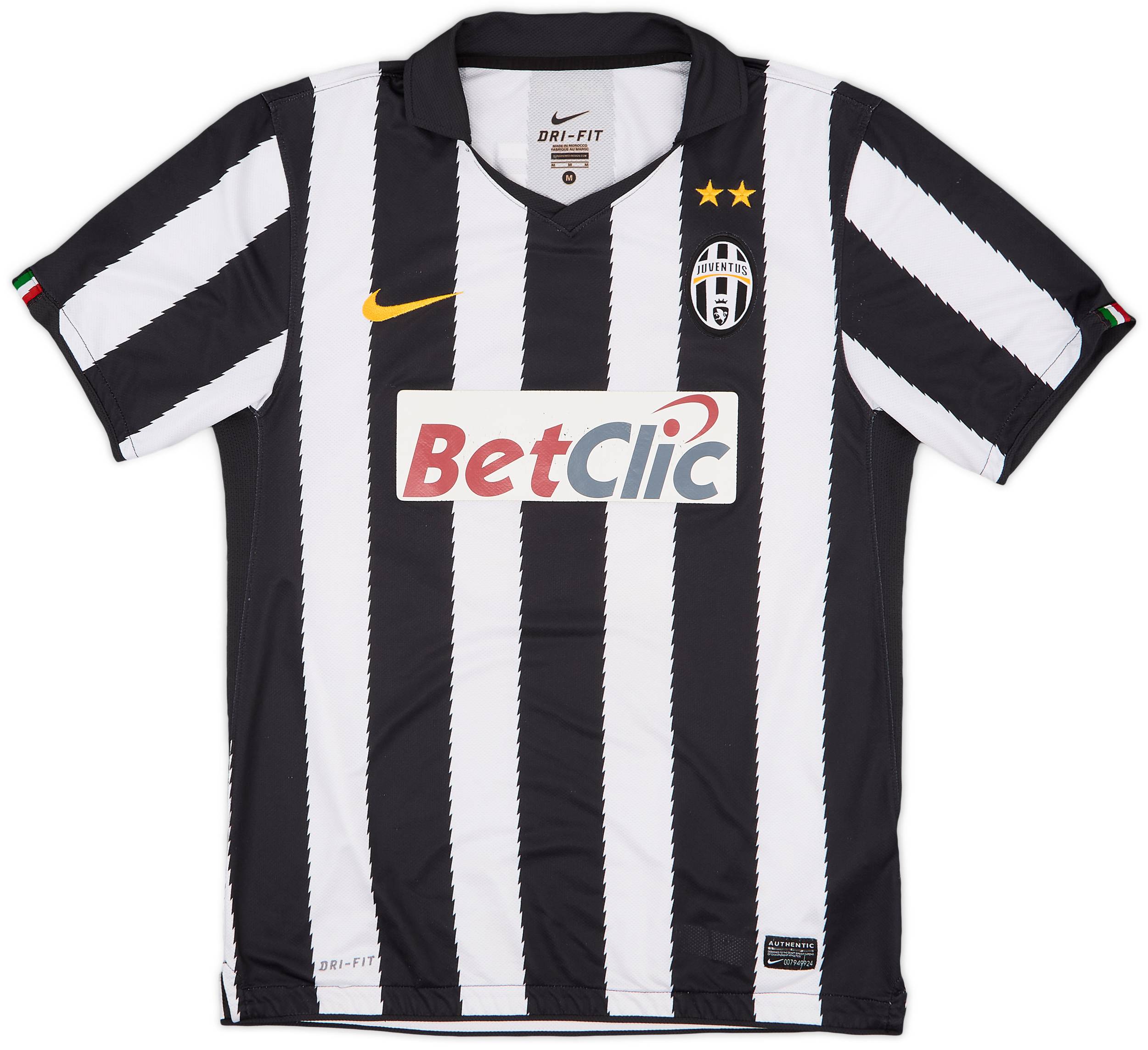 Juventus DEL PIERO 10 ジャージ 2010-11 Juventus Home Shirt Del Piero #10 - 7/10 - (M)