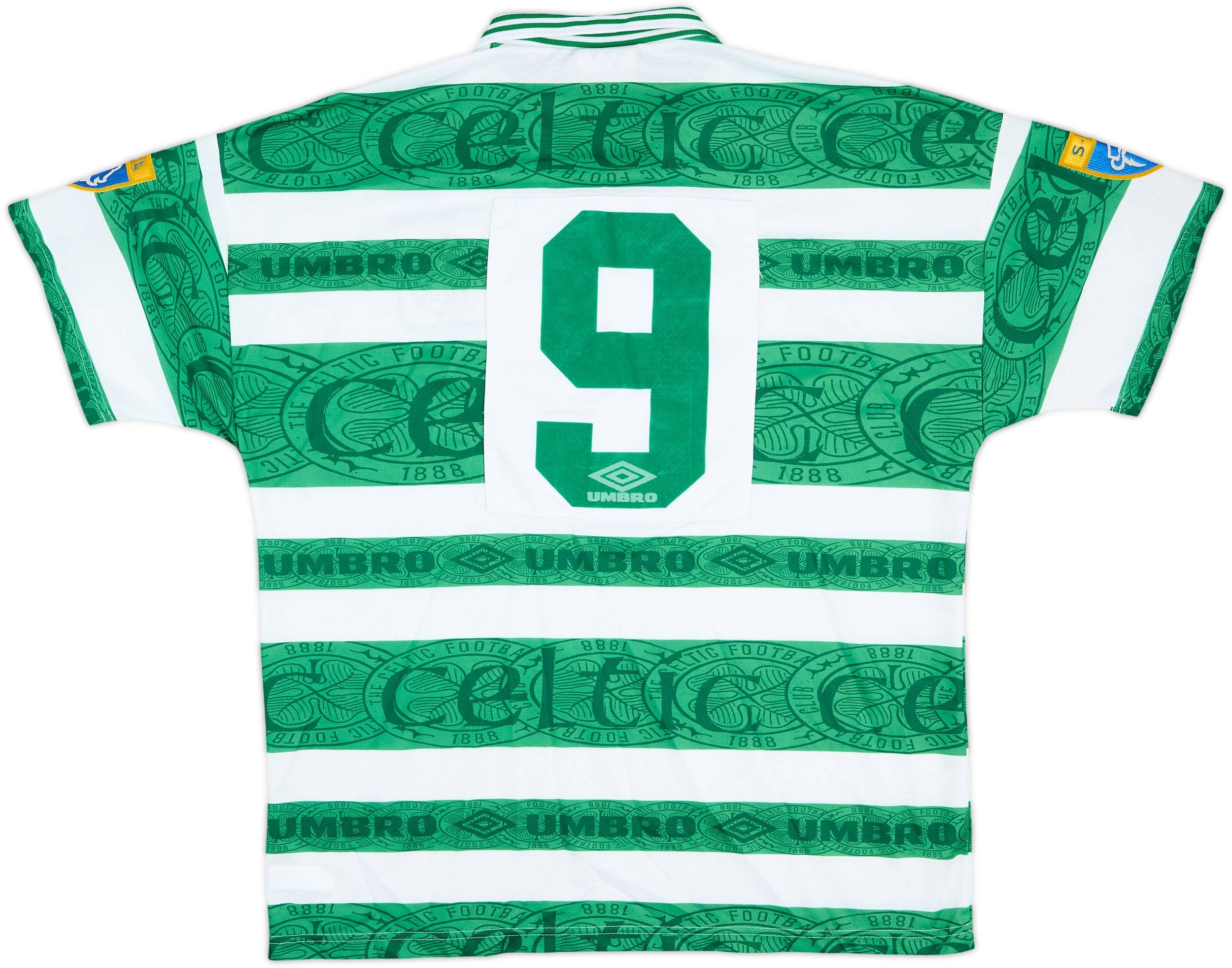 1995-97 Celtic Match Issue Home Shirt #9