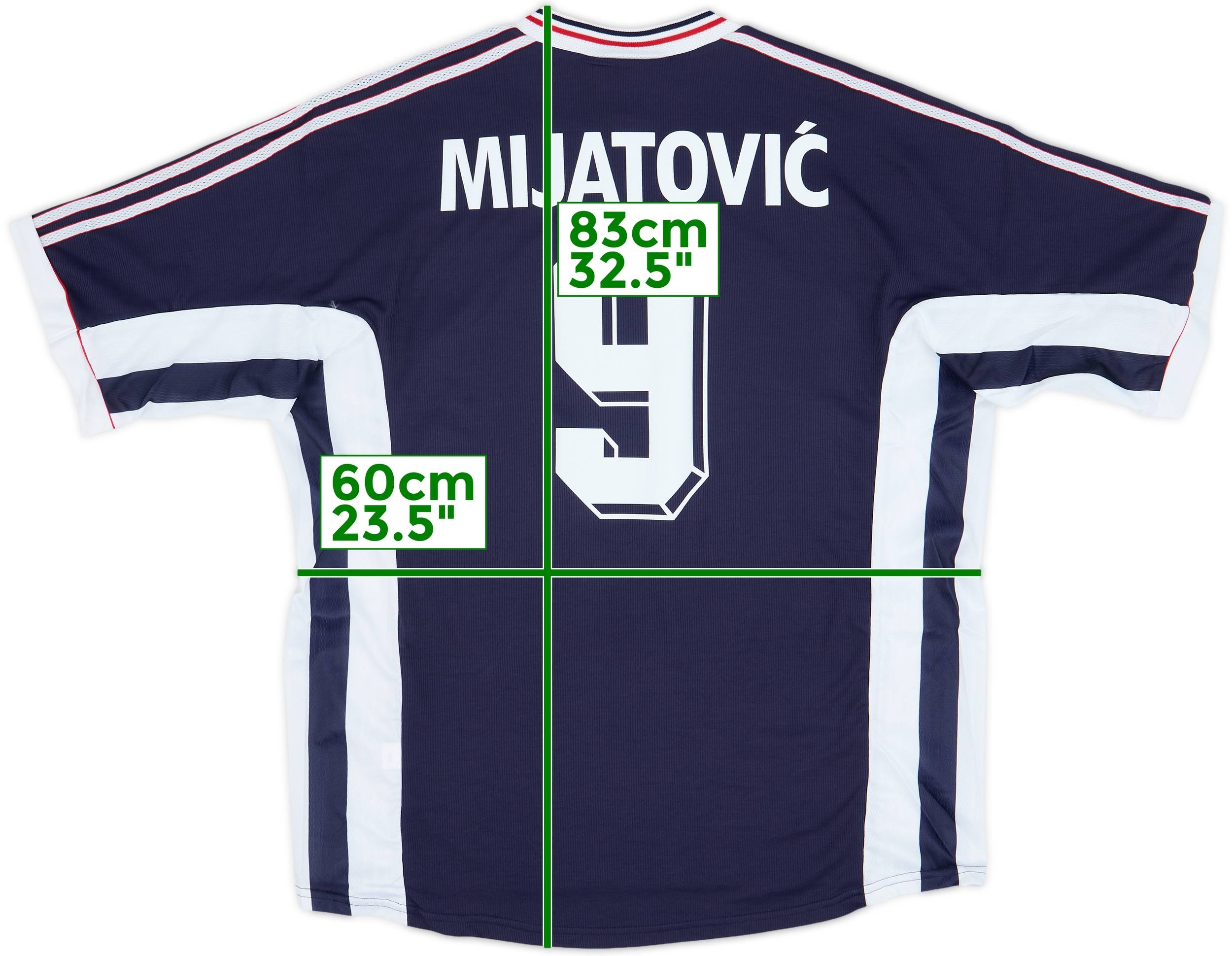 1998-99 Yugoslavia Home Shirt Mijatovic #9 (XL)