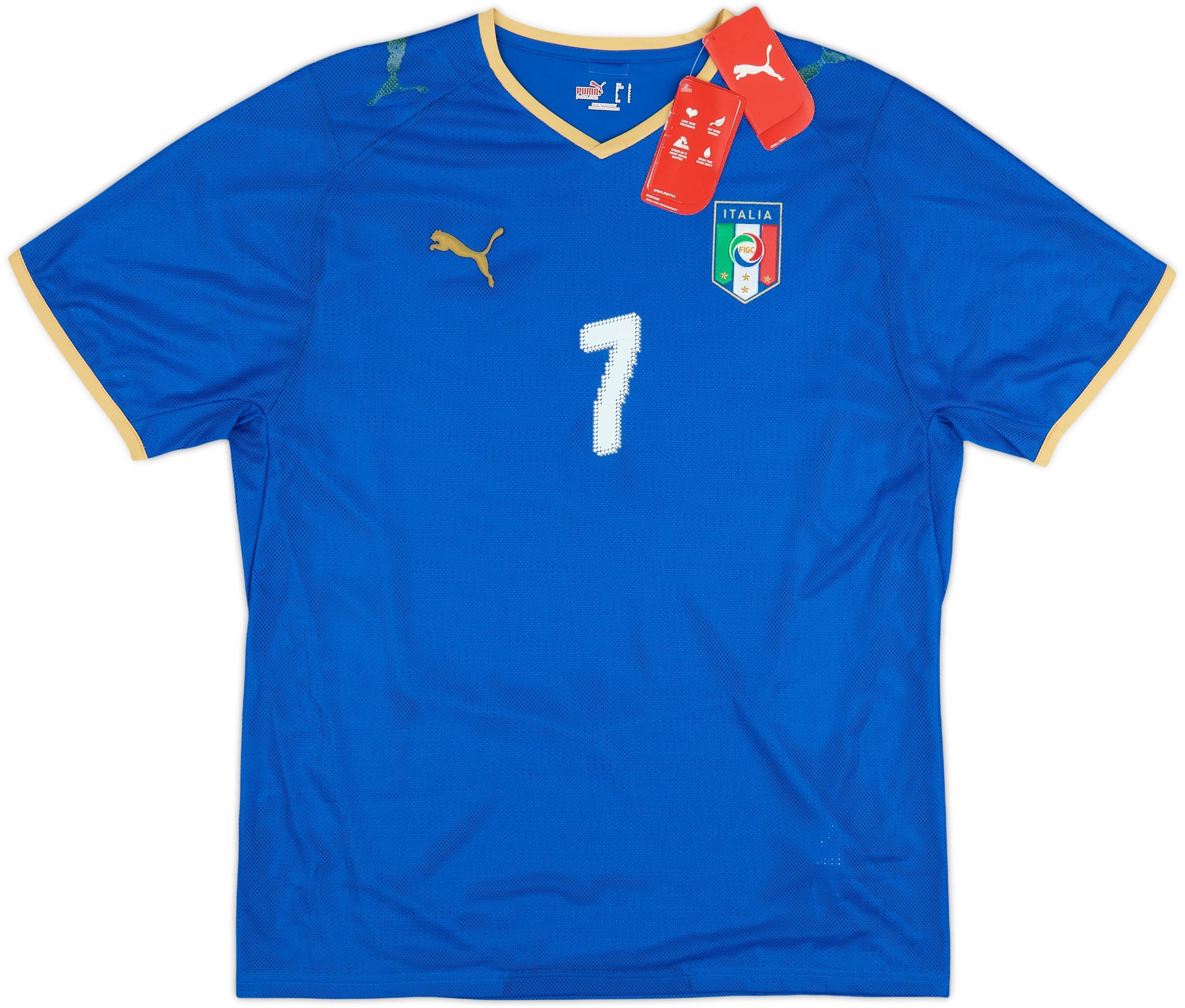 2007-08 Italy Home Shirt Del Piero #7 (L)