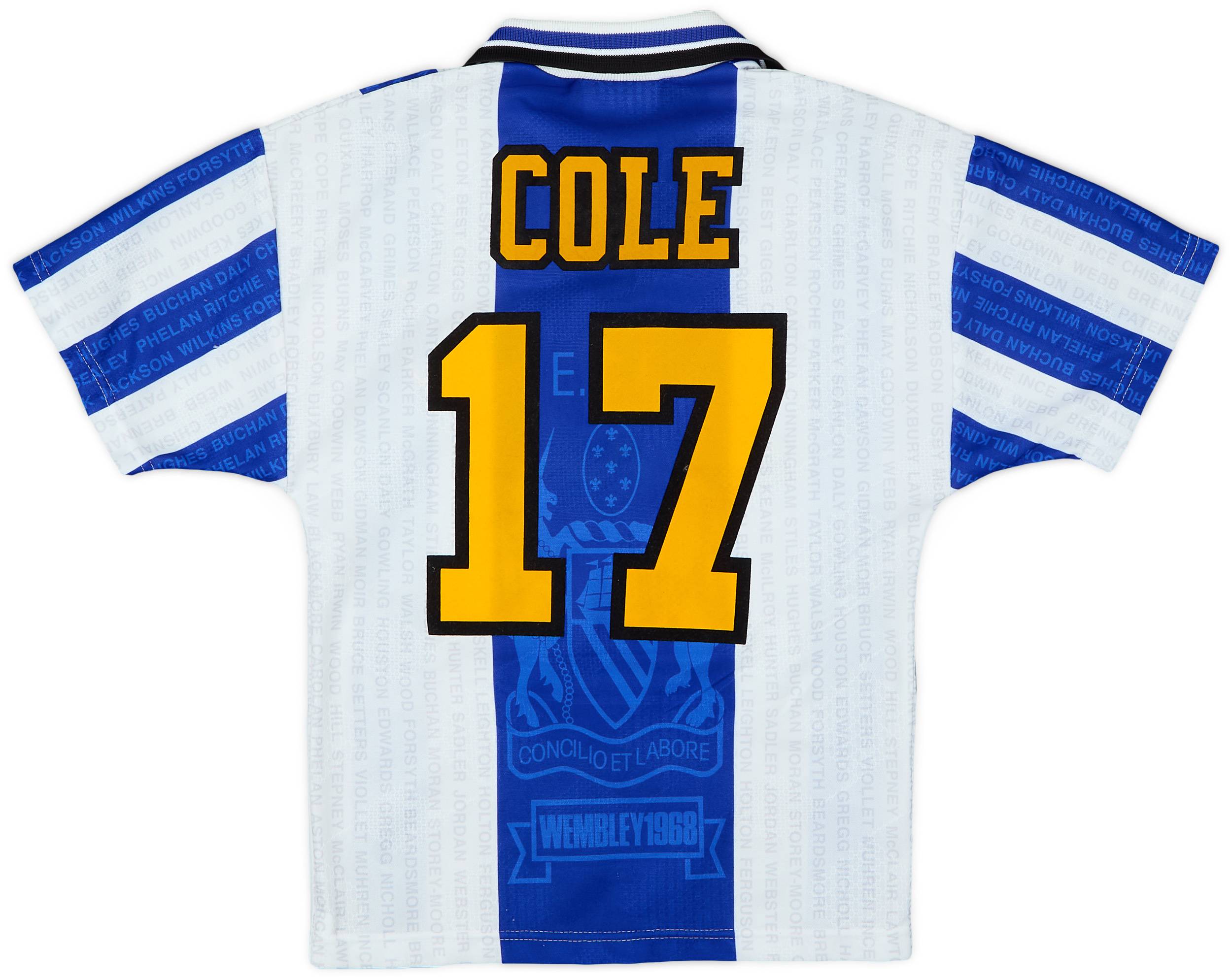 1994-96 Manchester United Third Shirt Cole #17 - 8/10 - (S.Boys)