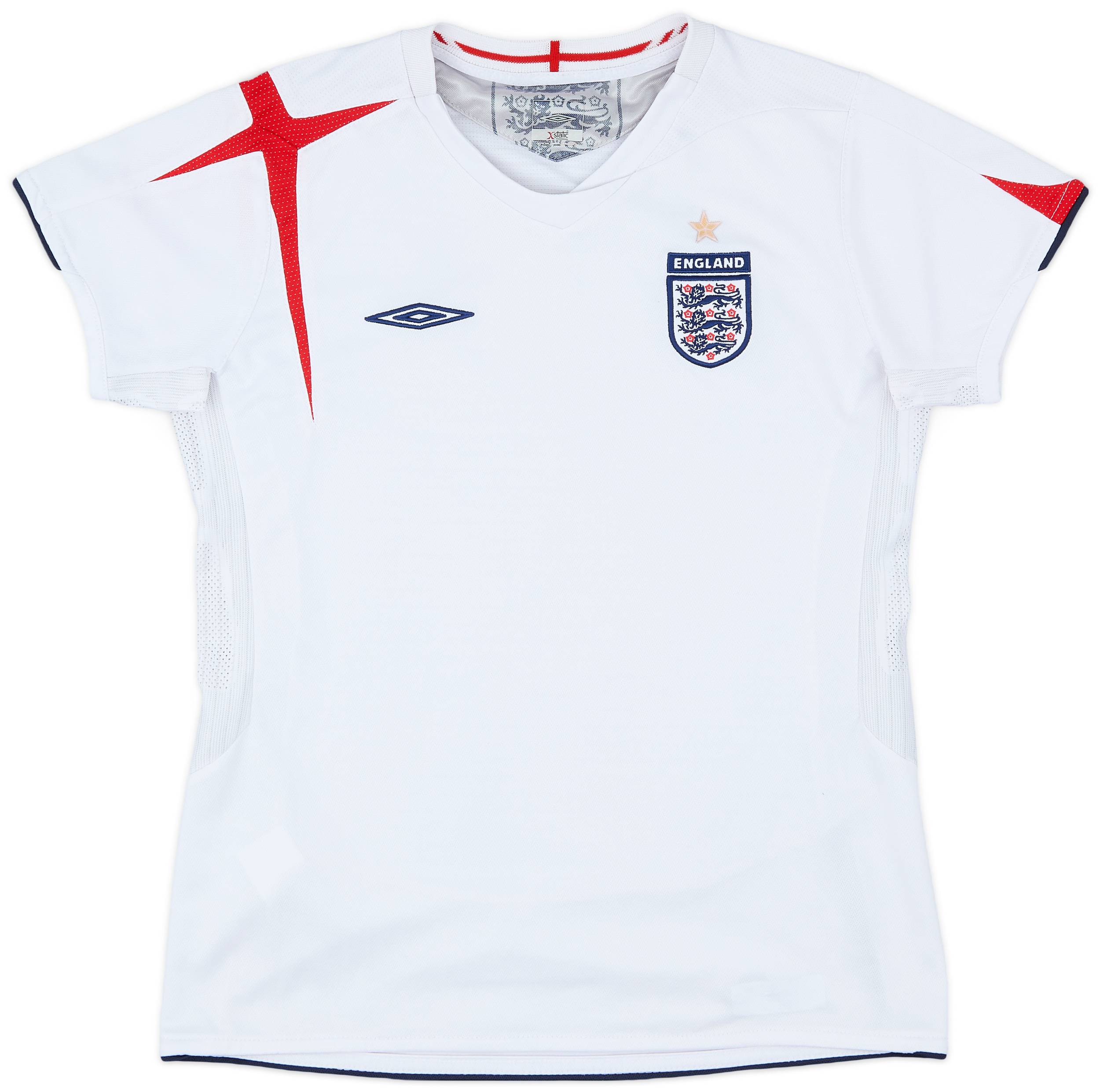 2005-07 England Home Shirt - 8/10 - (Women's M)
