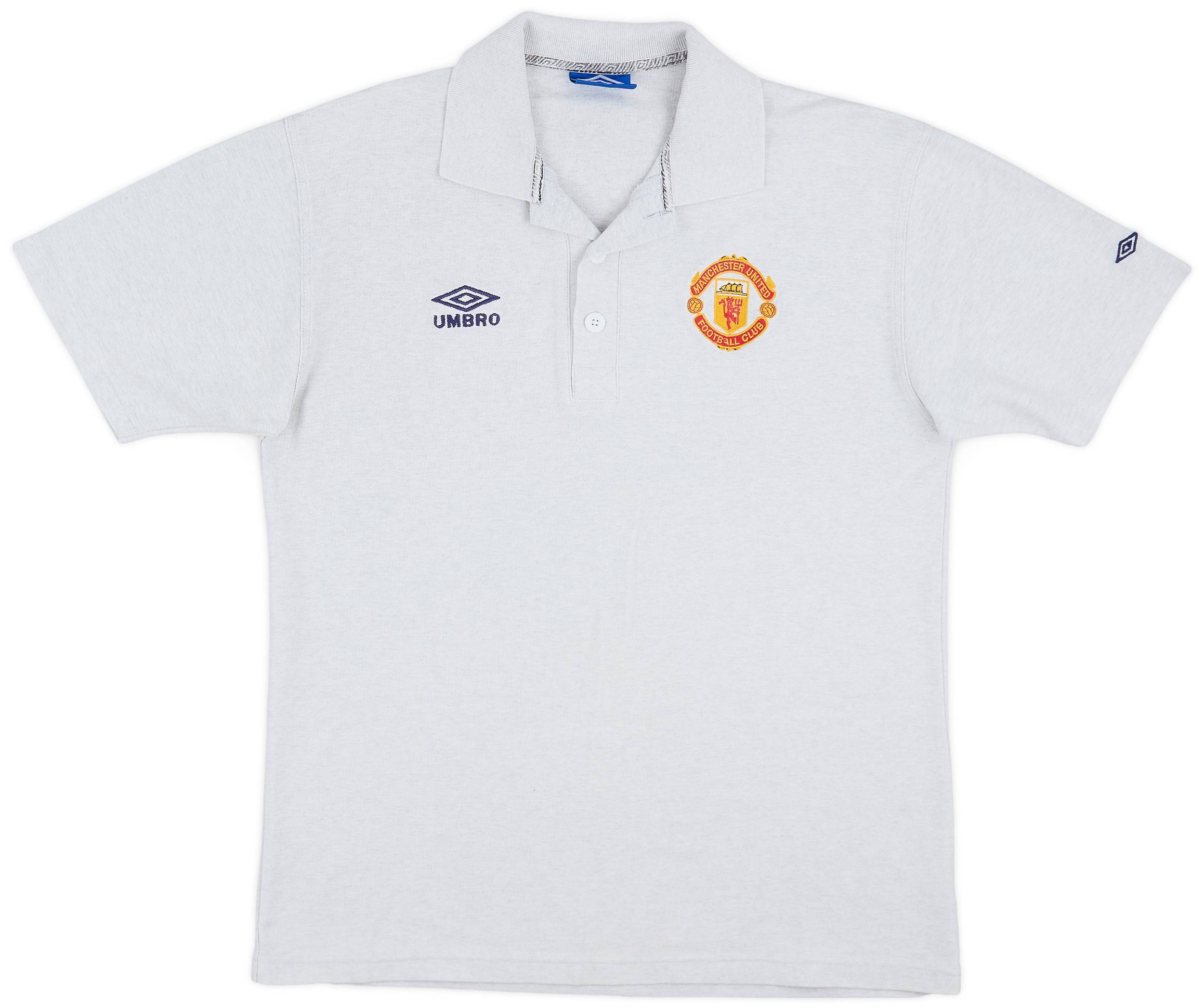 1996-97 Manchester United Umbro Polo Shirt - 9/10 - (XL)