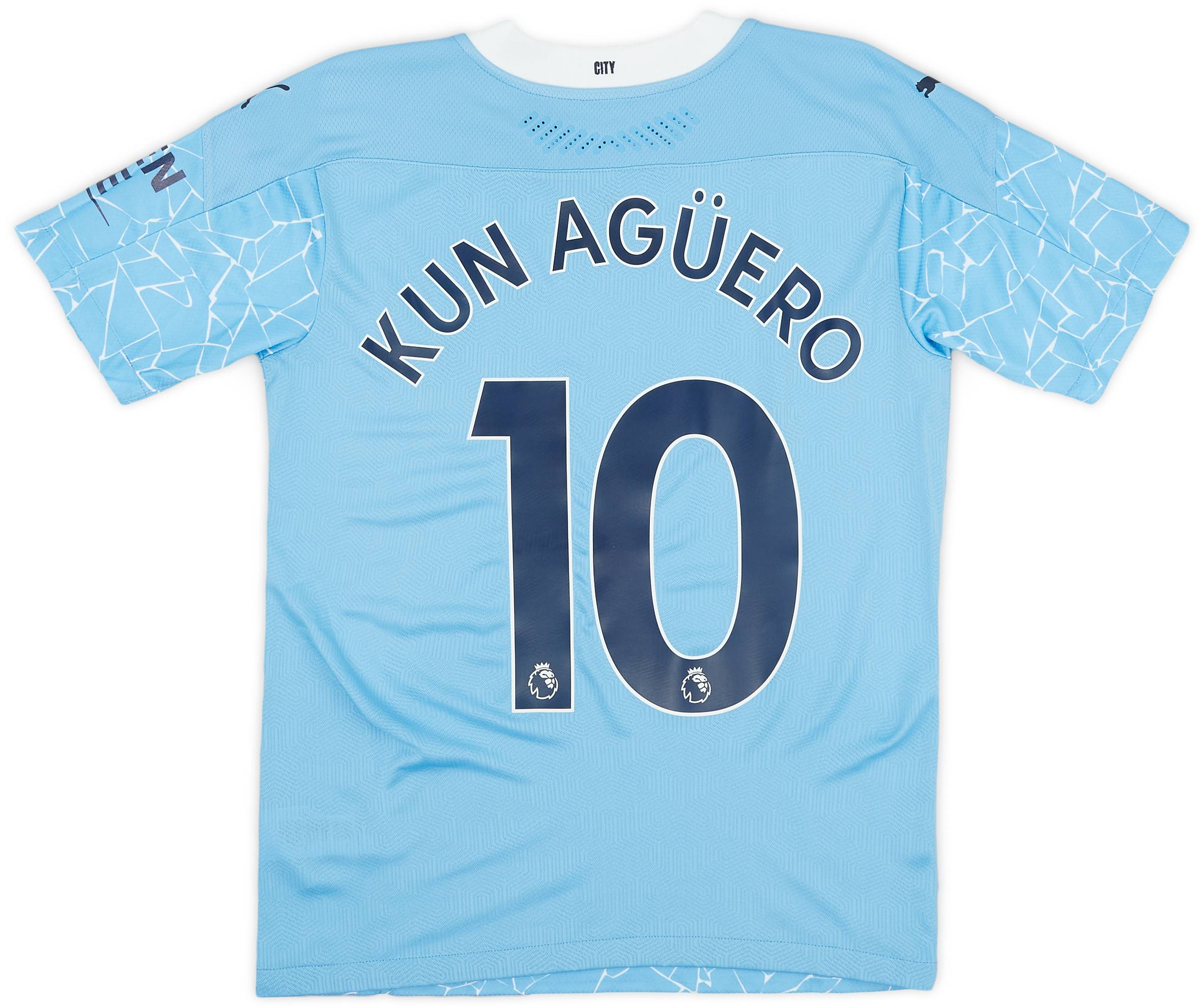 2020-21 Manchester City Authentic Home Shirt Kun Aguero #10 (S)