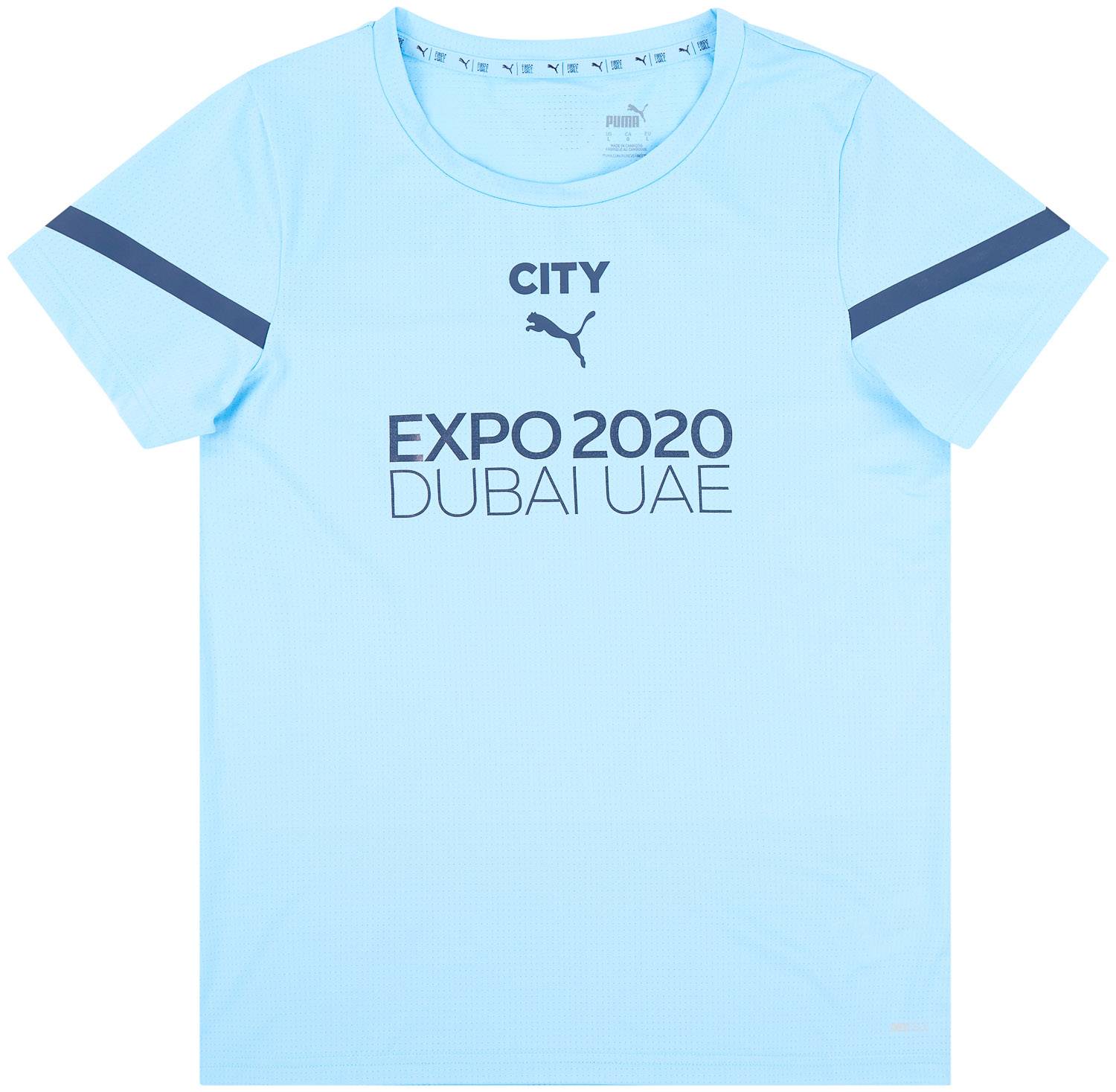 2021-22 Manchester City Women's Player Issue Pre-Match Training Shirt - NEW