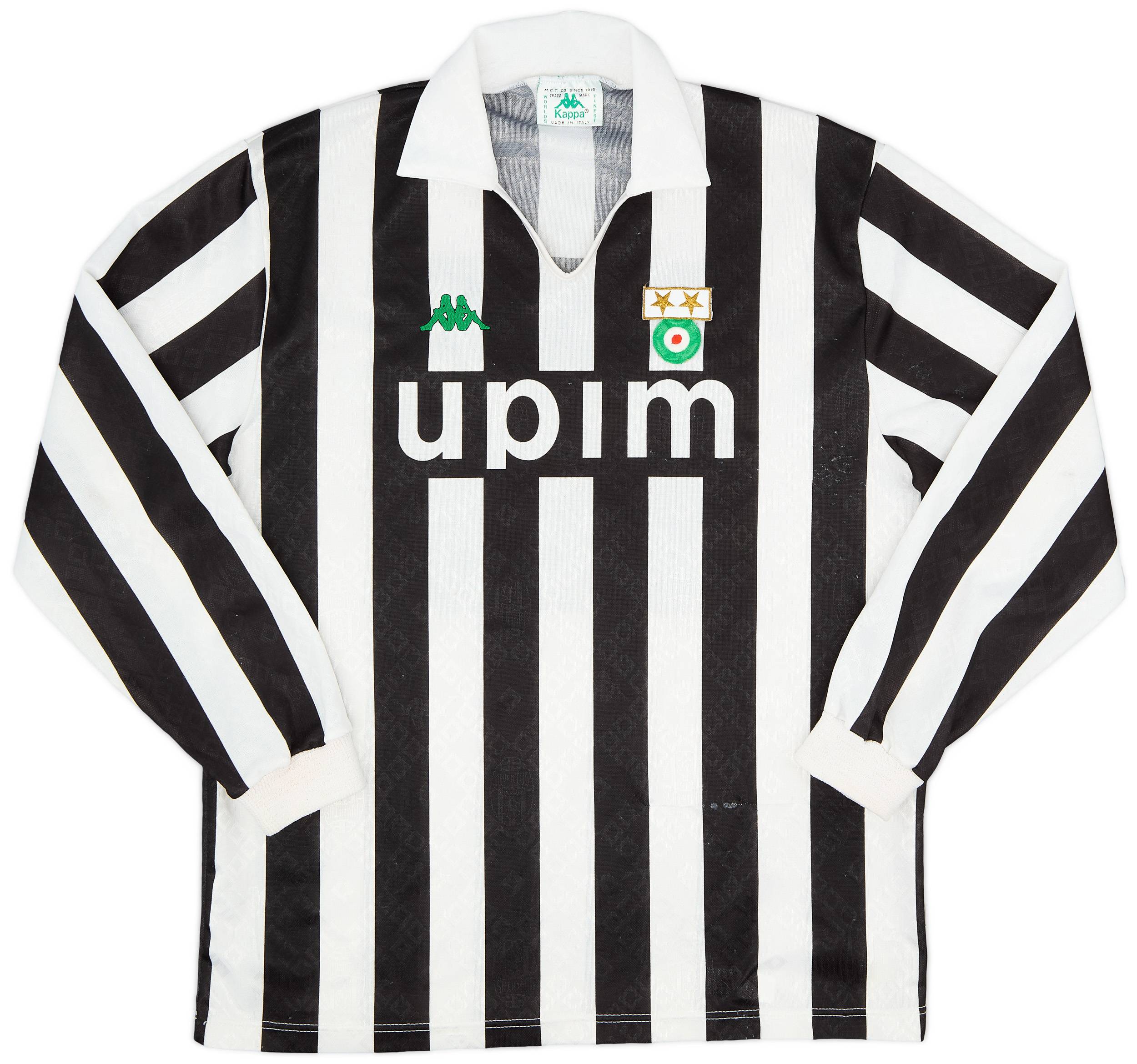 1989-90 Juventus Home L/S Shirt #10 - 8/10 - (L)