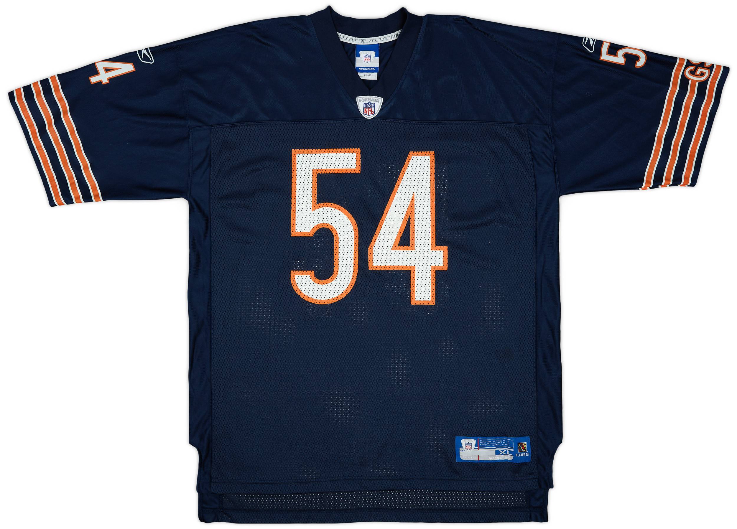 2005-06 Chicago Bears Urlacher #54 Reebok On Field Home Jersey - 8/10 - (XL)