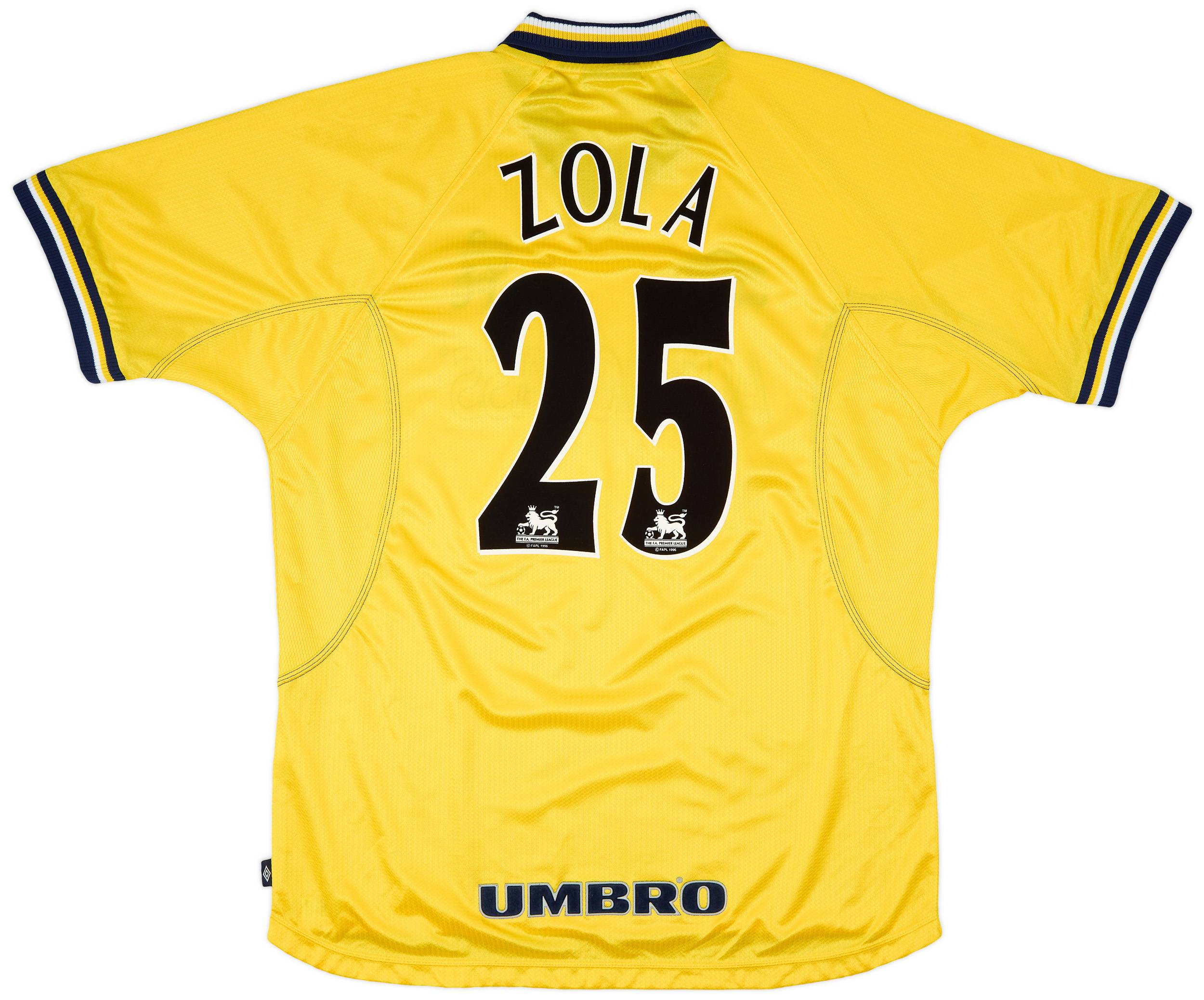 1998-00 Chelsea Third Shirt Zola #25 - 8/10 - (XL)