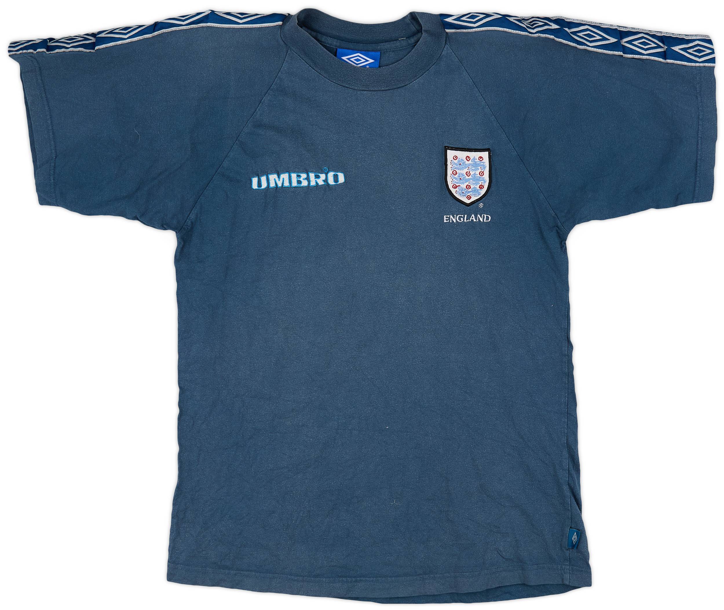 1995-97 England Umbro Cotton Tee - 9/10 - (Y)