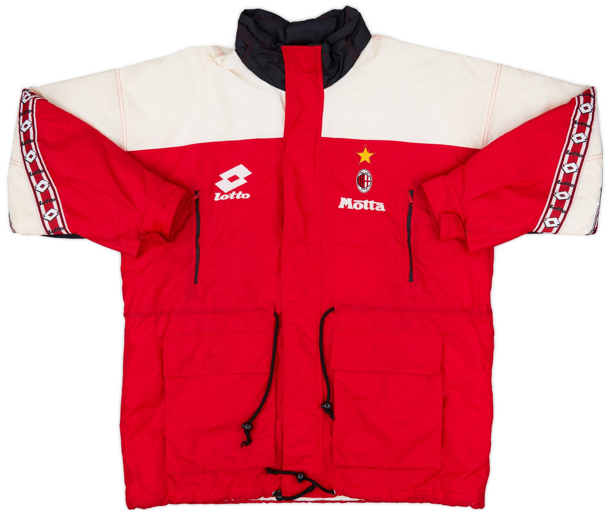 1993-94 AC Milan Lotto Padded Bench Coat - 6/10 - (L)