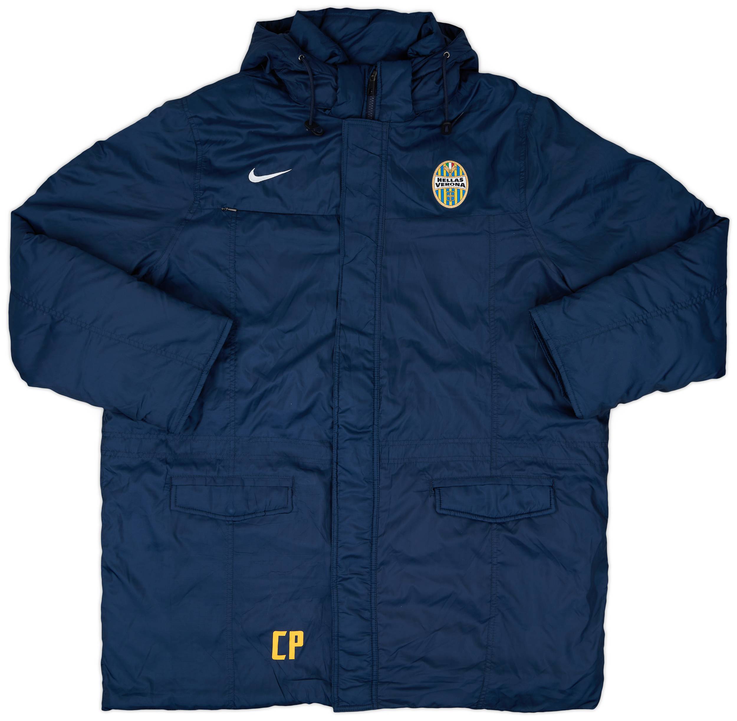 2012-13 Hellas Verona Staff Issue Nike Hooded Bench Coat CP - 10/10 - (XXL)