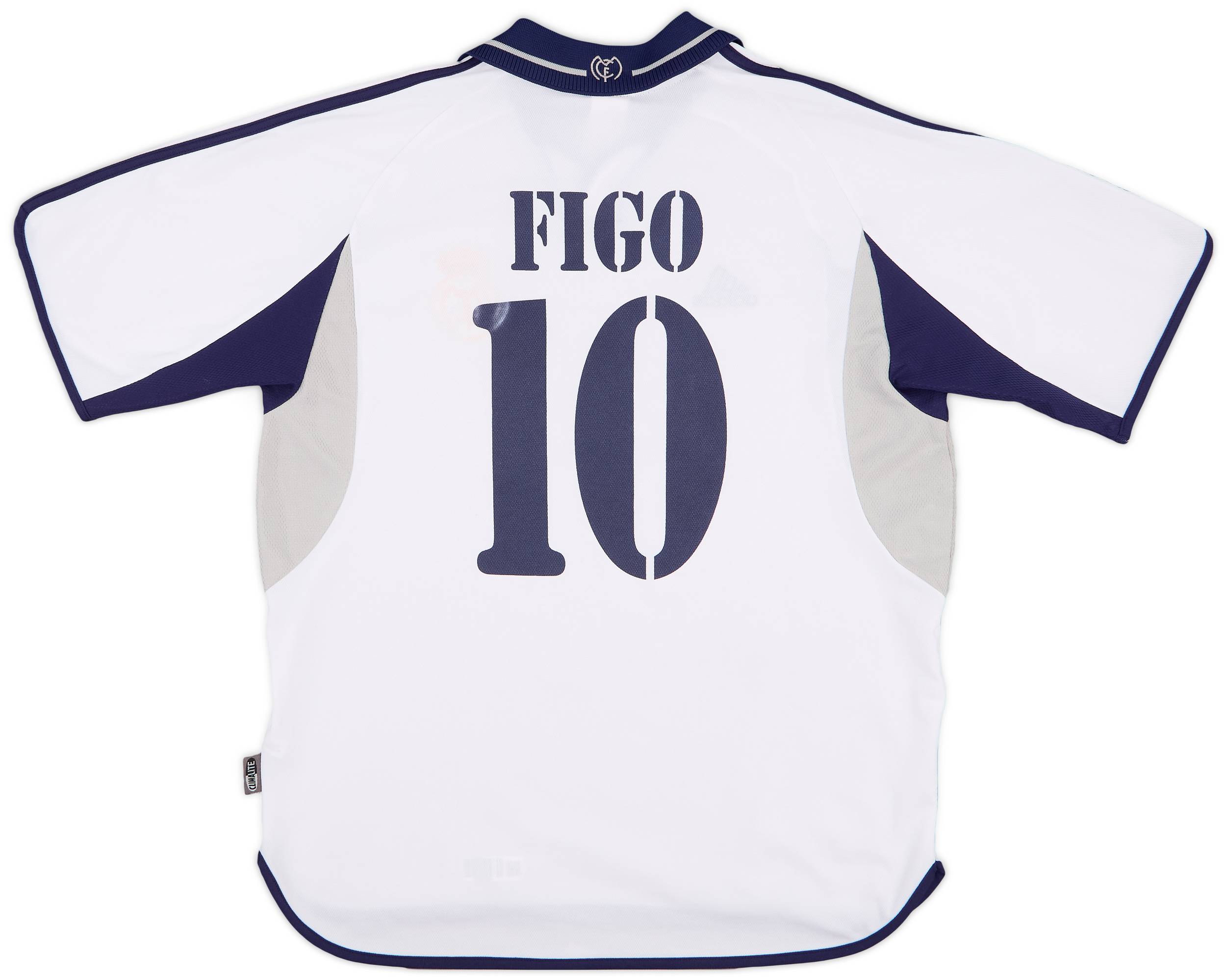 2000-01 Real Madrid Home Shirt Figo #10 - 5/10 - (L)