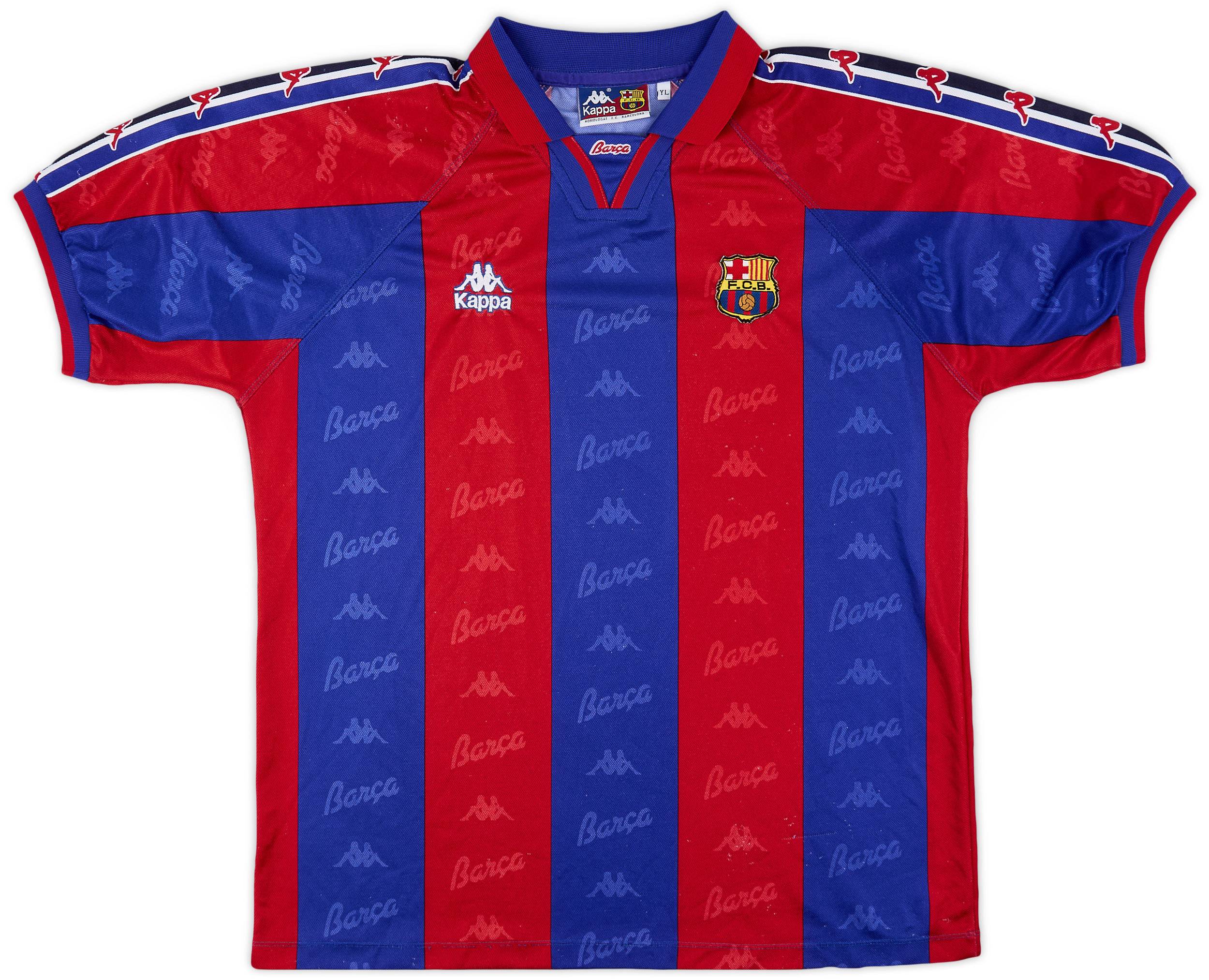 1995-97 Barcelona Home Shirt - 6/10 - (XL)