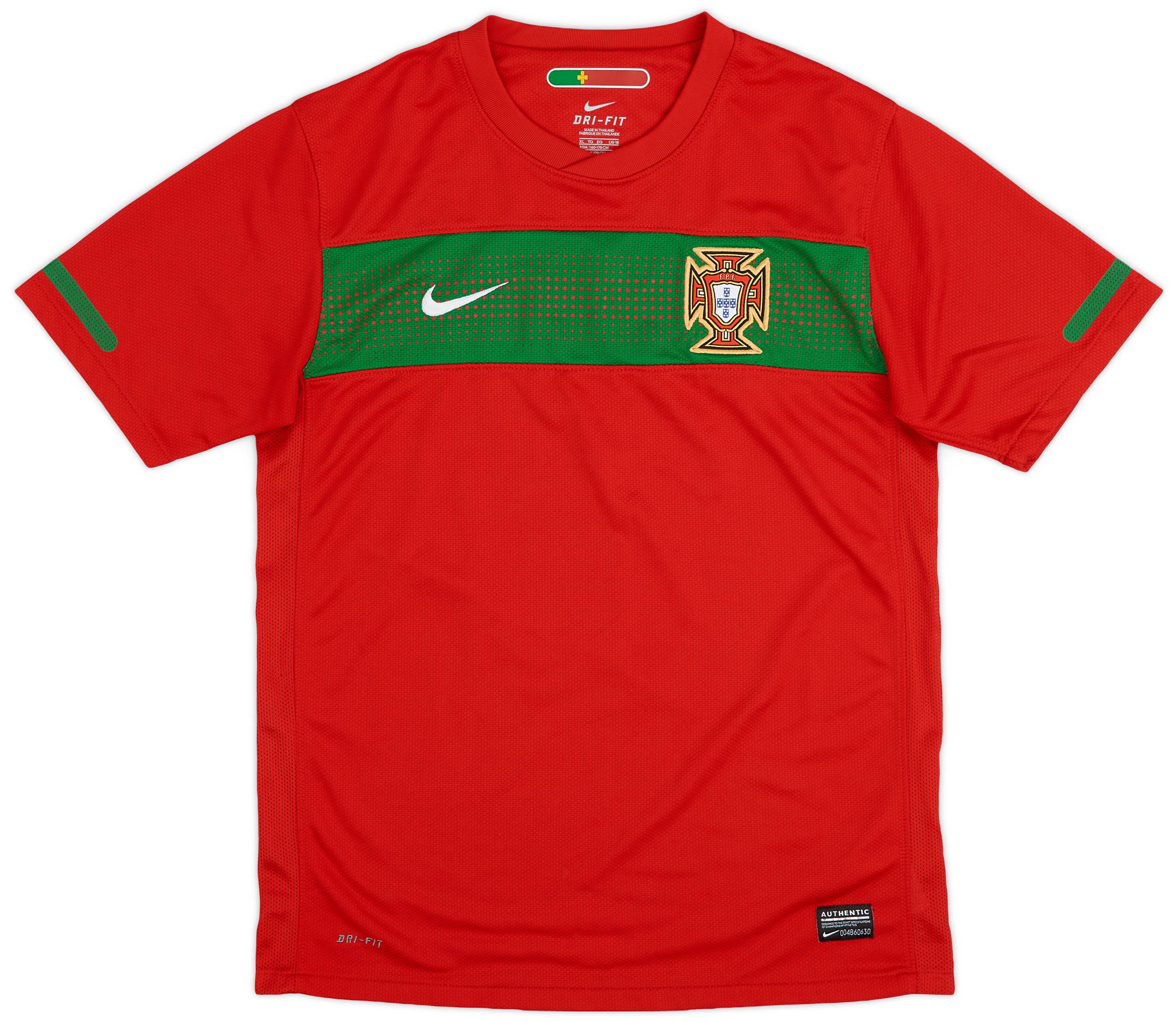 2010-11 Portugal Home Shirt - 10/10 - (XL.Boys)