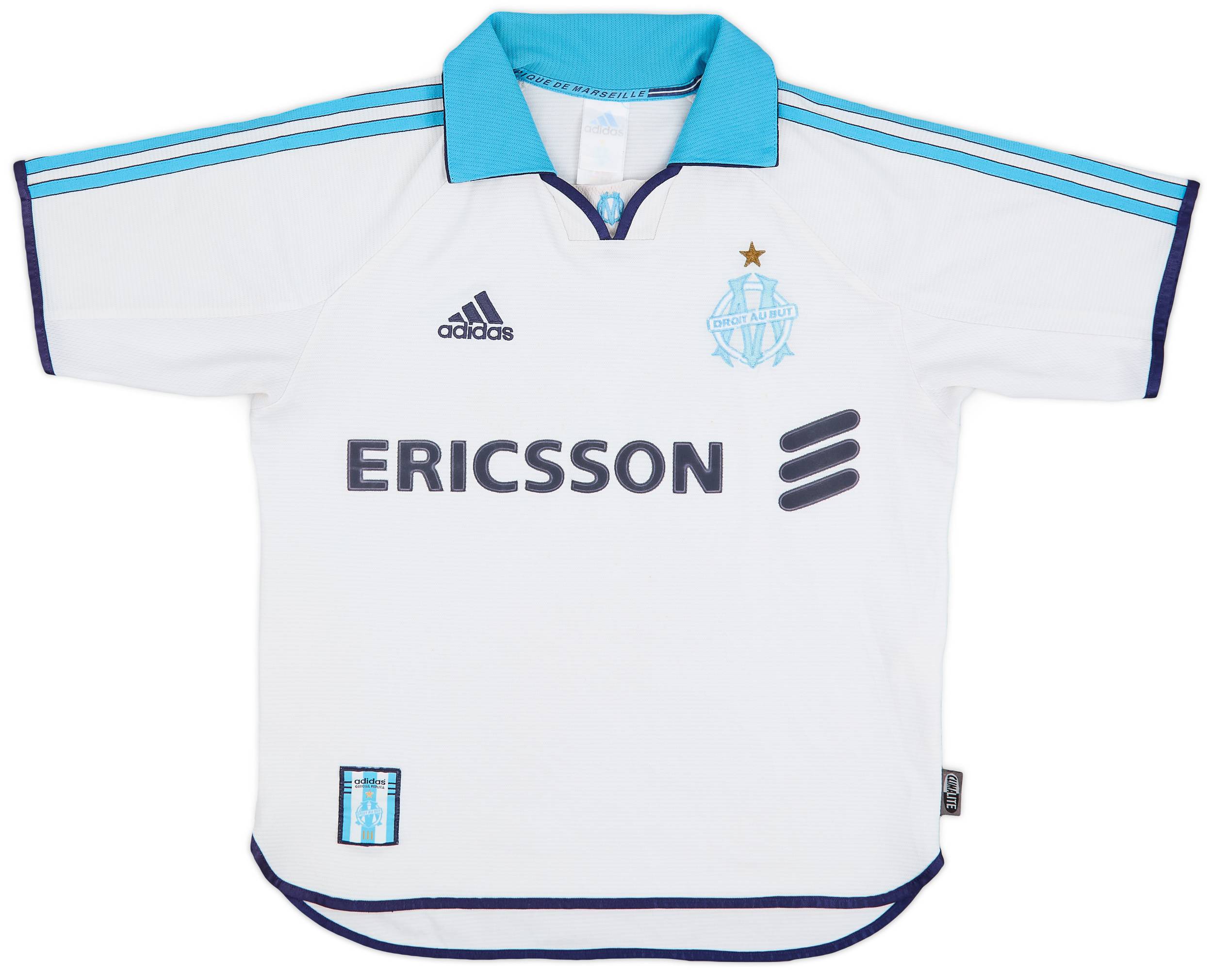 1999-00 Olympique Marseille Home Shirt - 6/10 - (Y)