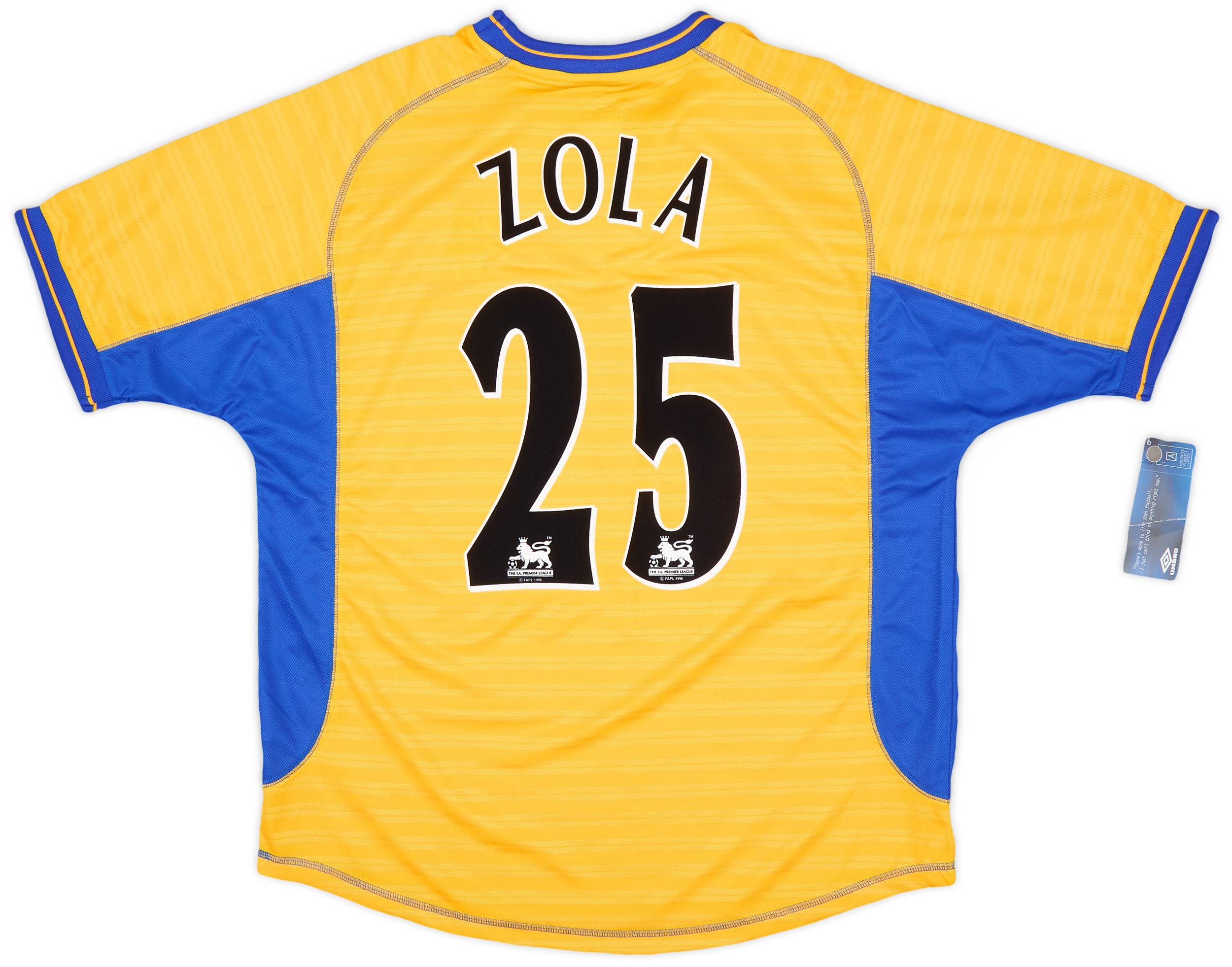 2000-01 Chelsea Away Shirt Zola #25 (L)