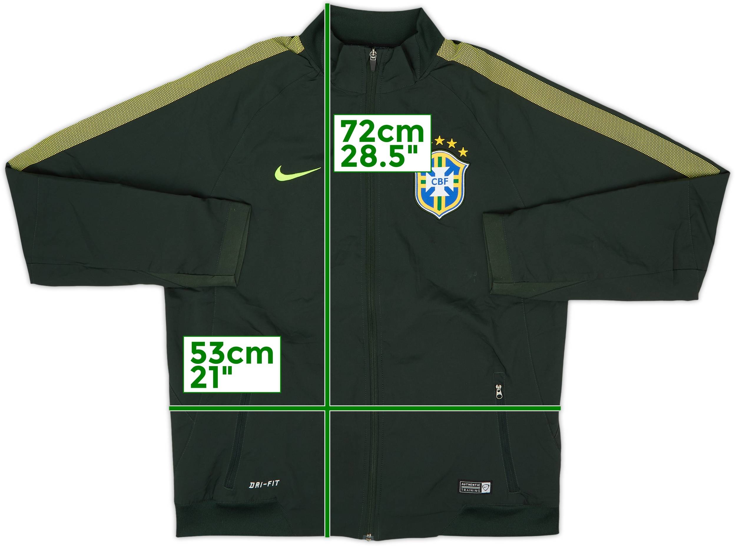 選手支給品 スコットランド代表 2014/15 プレゼンテーションジャケット 2014-15 Brazil Nike Track Jacket - 8/10 - (M)
