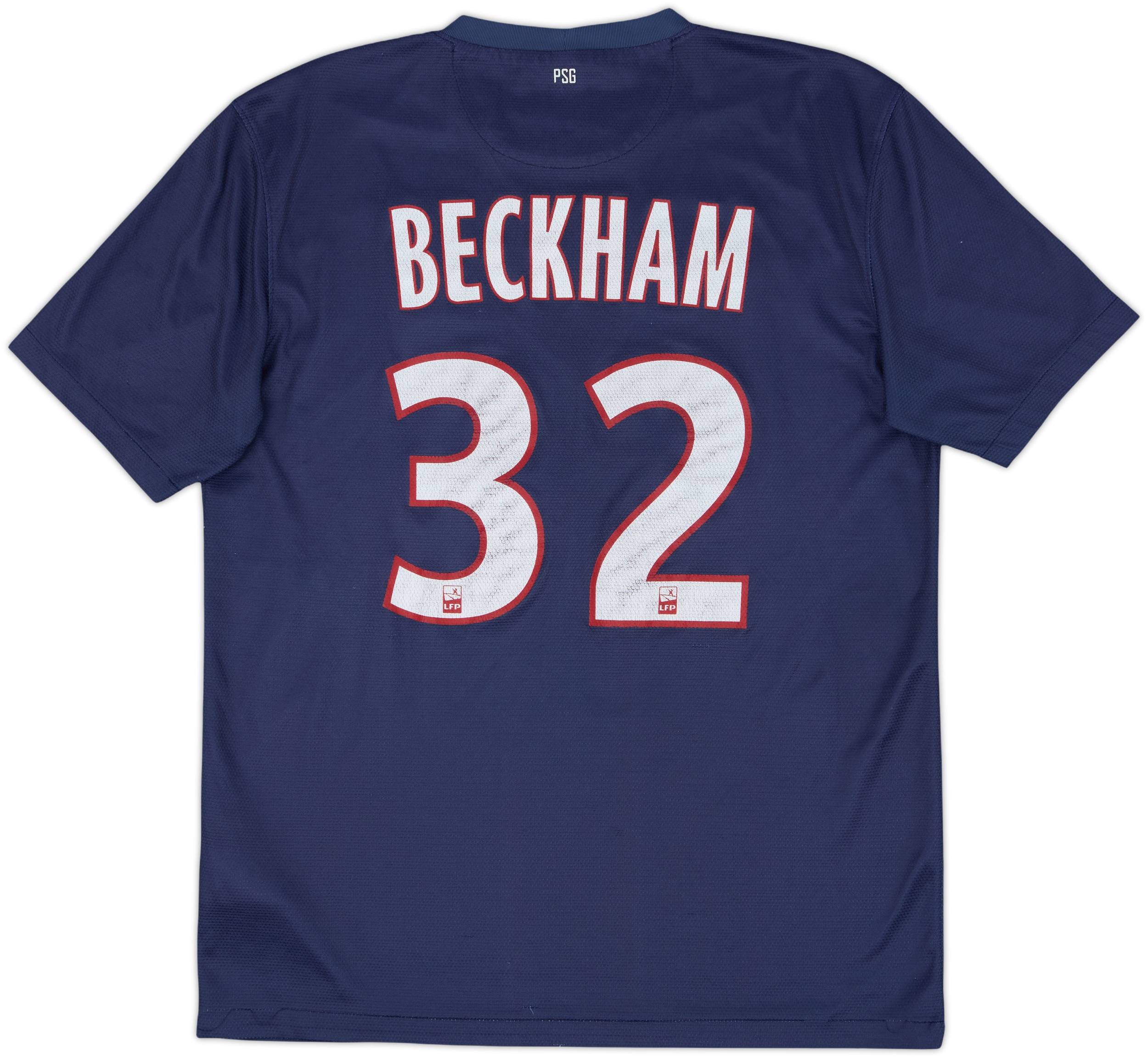 2012-13 Paris Saint-Germain Home Shirt Beckham #32 - 5/10 - (M)