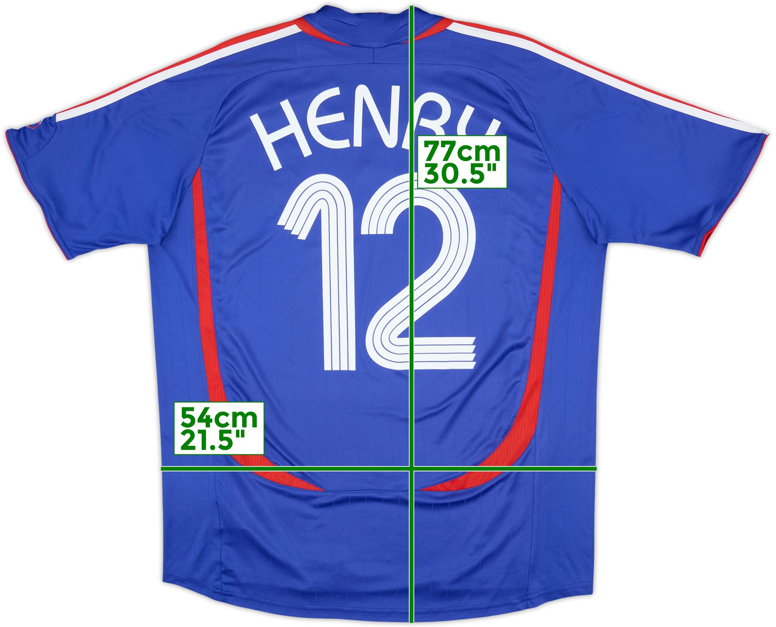 2006-07 France Home Shirt Henry #12 - 7/10 - (L)