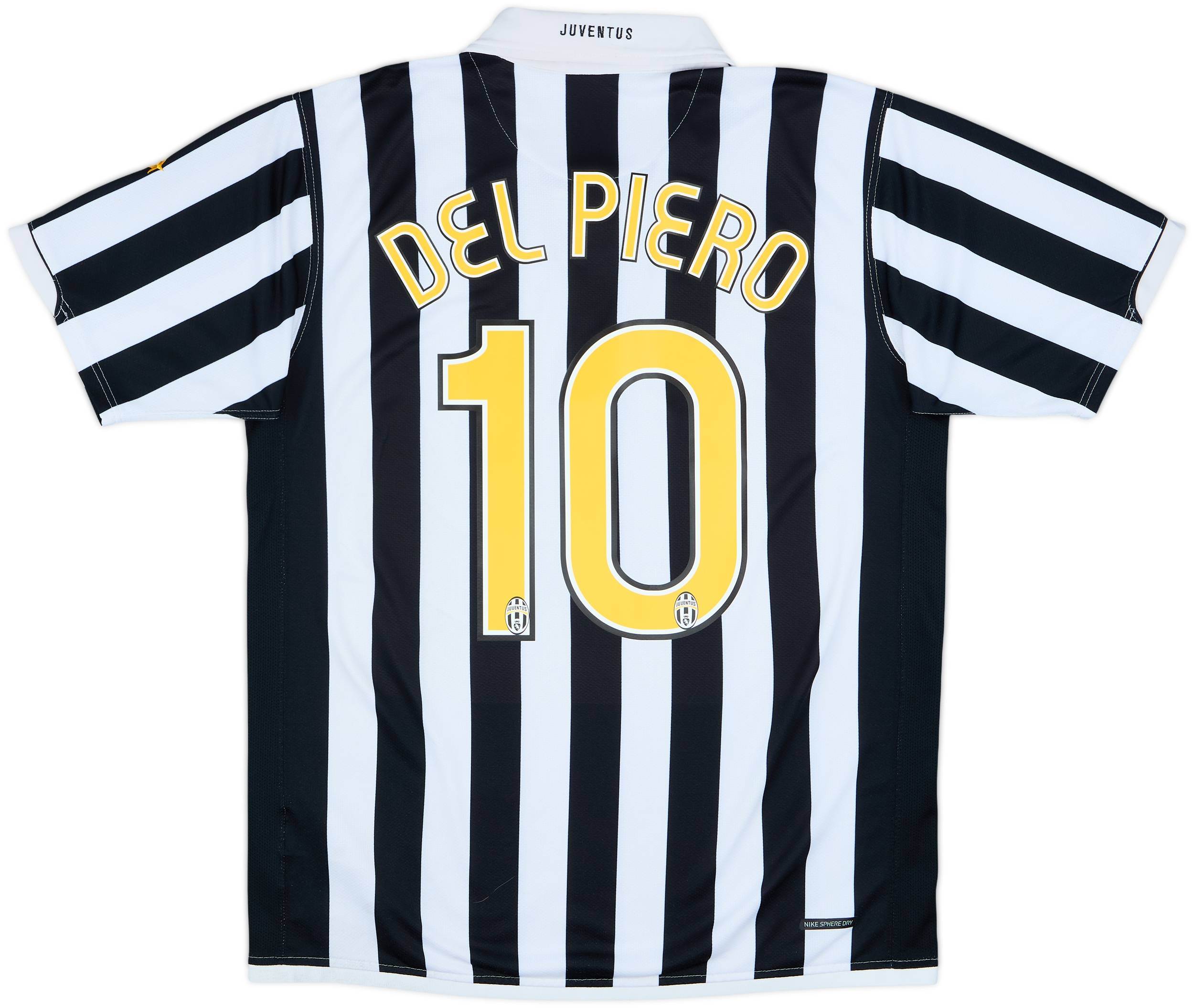 2006-07 Juventus Home Shirt Del Piero #10 - 8/10 - (M)