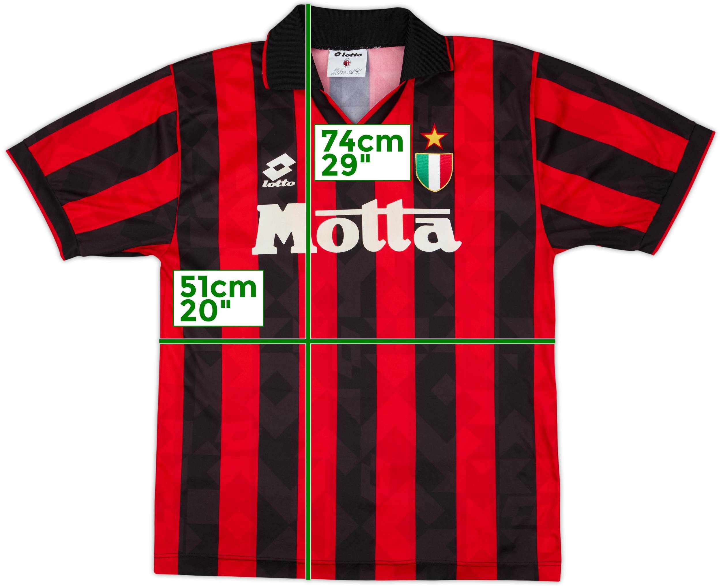 1993-94 AC Milan Home Shirt - 8/10 - (L)