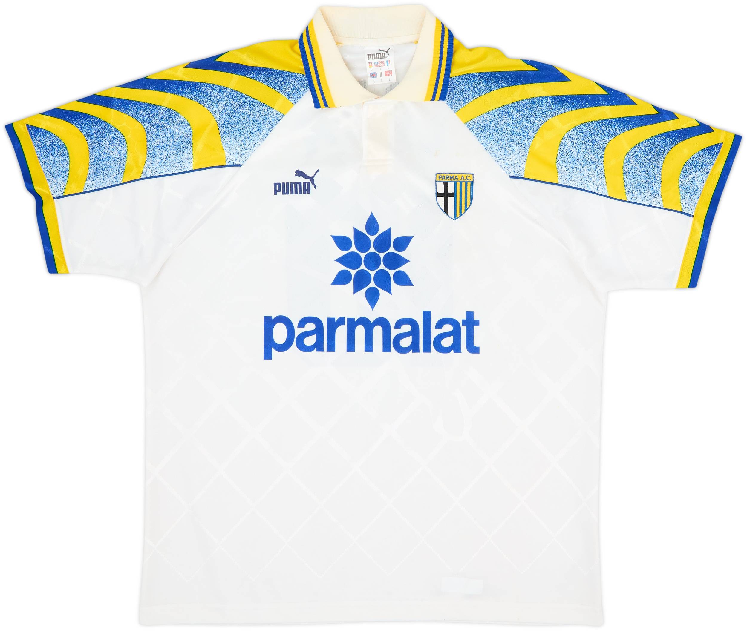 1995-97 Parma Home Shirt Zola #10 - 8/10 - (L)