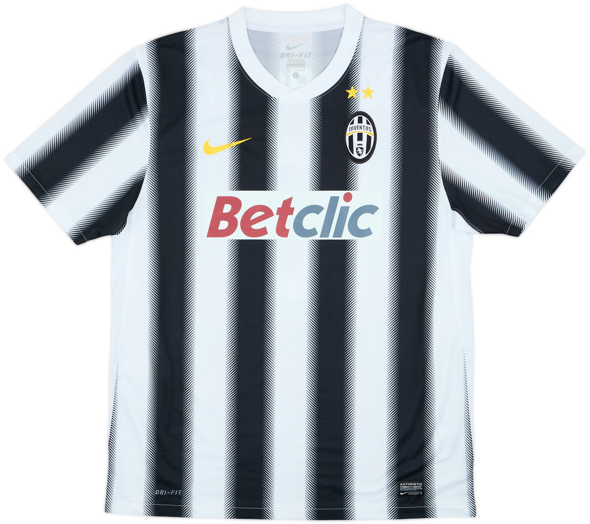 2011-12 Juventus Home Shirt Del Piero #10 - 7/10 - (L)
