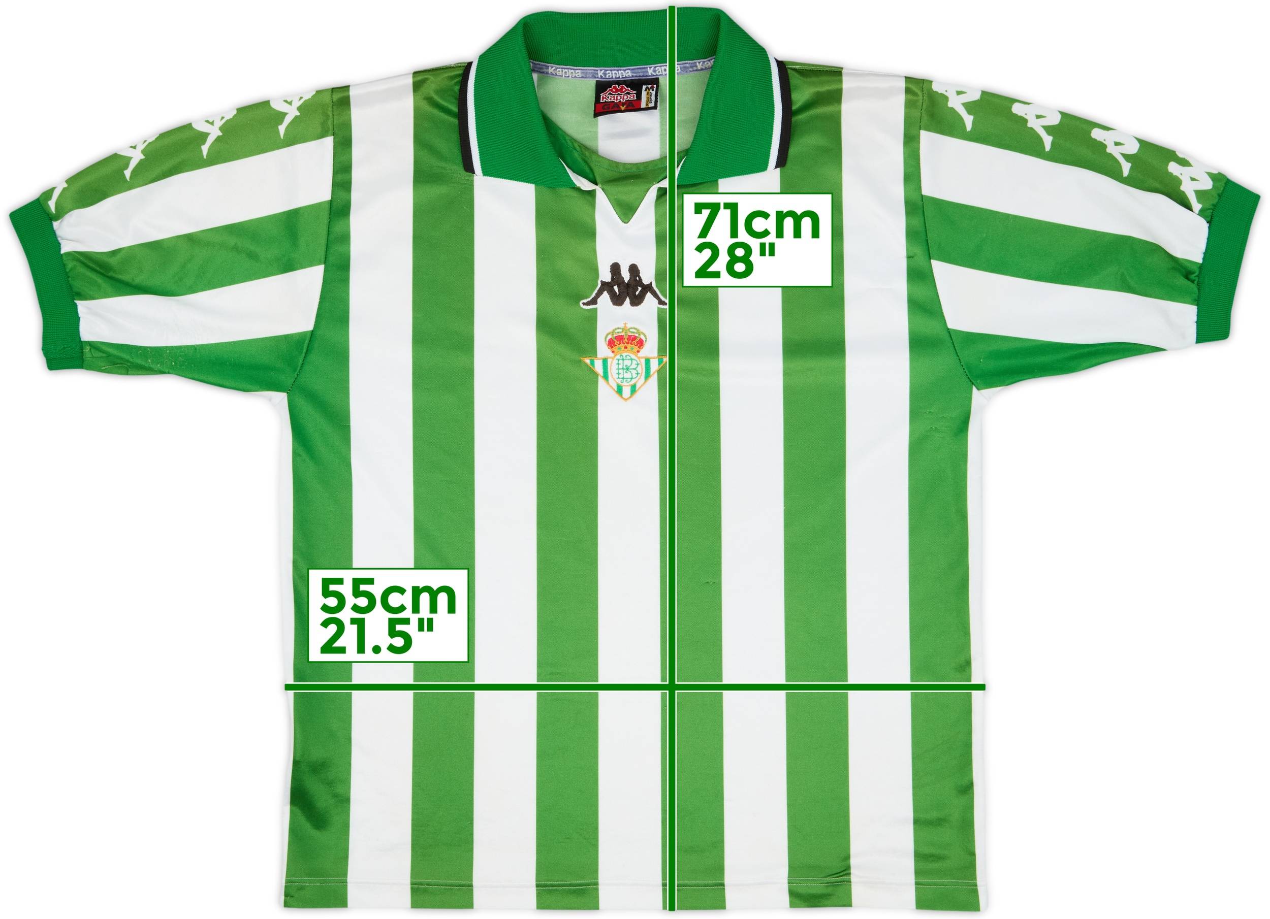 レアルベティス ユニフォーム 1999-2000 Real Betis 1999-00 Real Betis Home Shirt - 6/10 - (M)