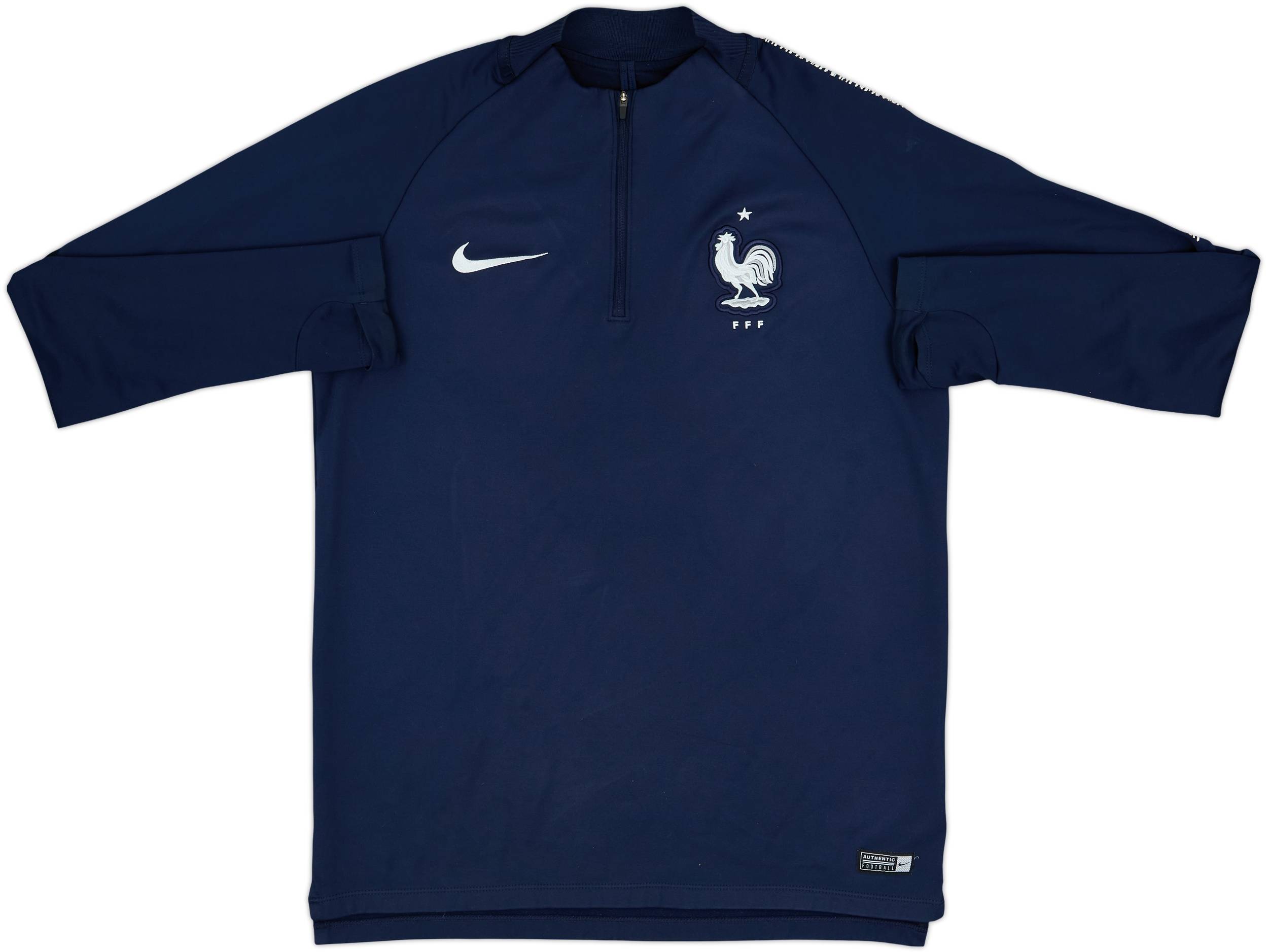 2018-19 France Nike 1/4 Zip Drill Top - 8/10 - (M)