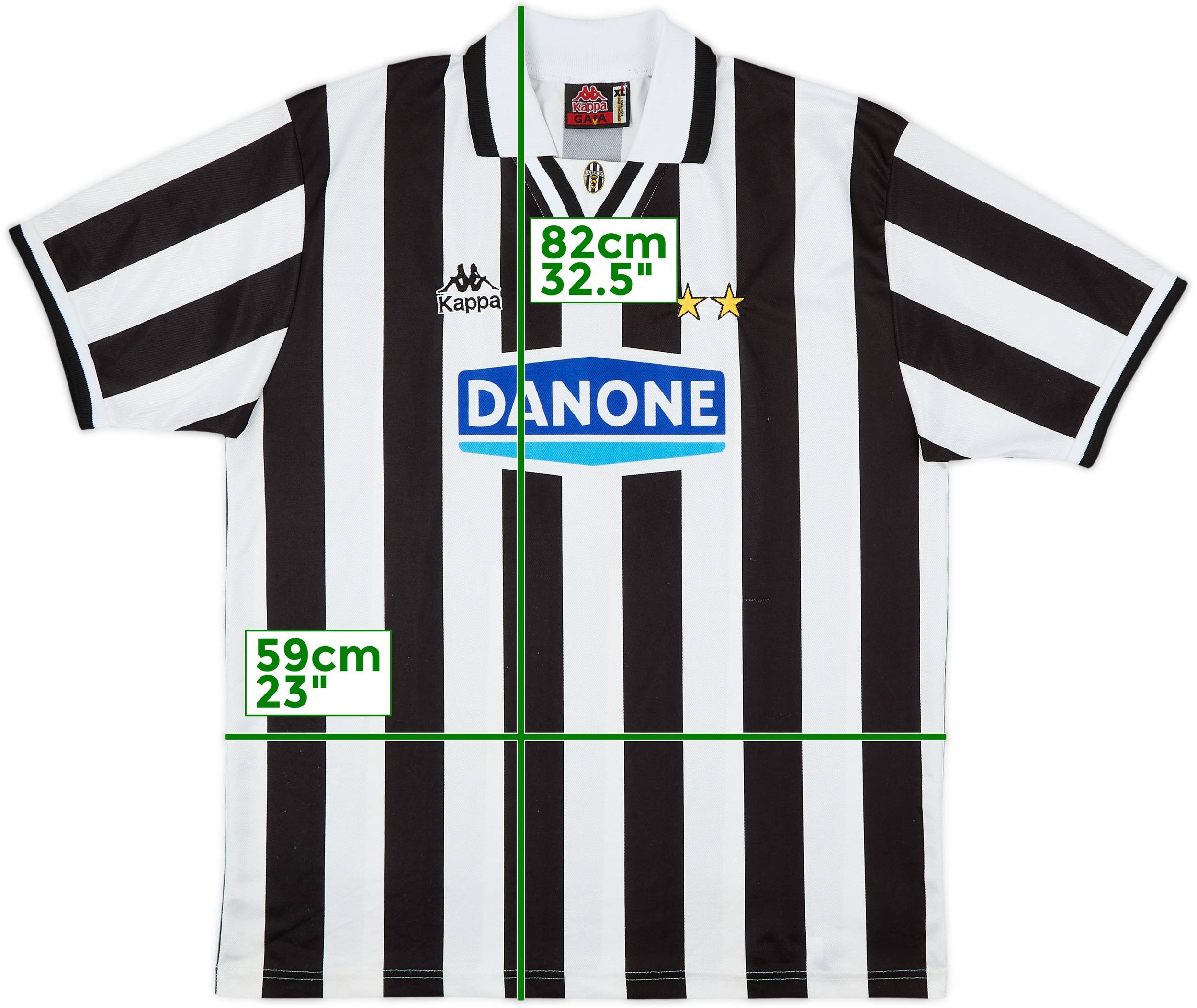 ★激レア★ユベントスFC 1994-95シーズン Kappa ホームユニフォーム 1994-95 Juventus Home Shirt - 9/10 - (XL)