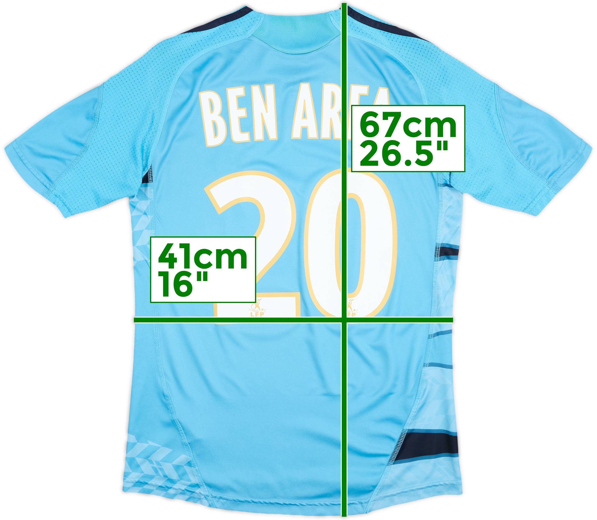 2009-10 Olympique Marseille Away Shirt Ben Arfa #20 - 6/10