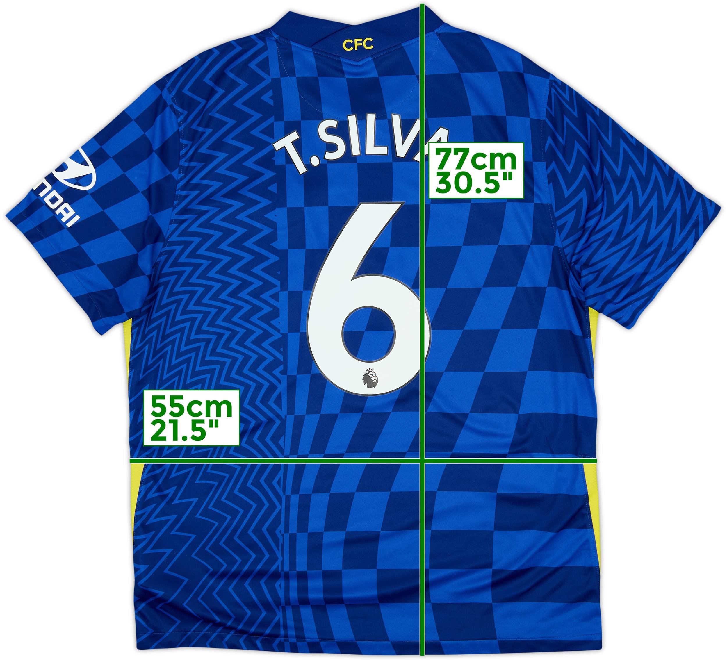 2021-22 Chelsea Home Shirt T.Silva #6 - 9/10 - (XL)