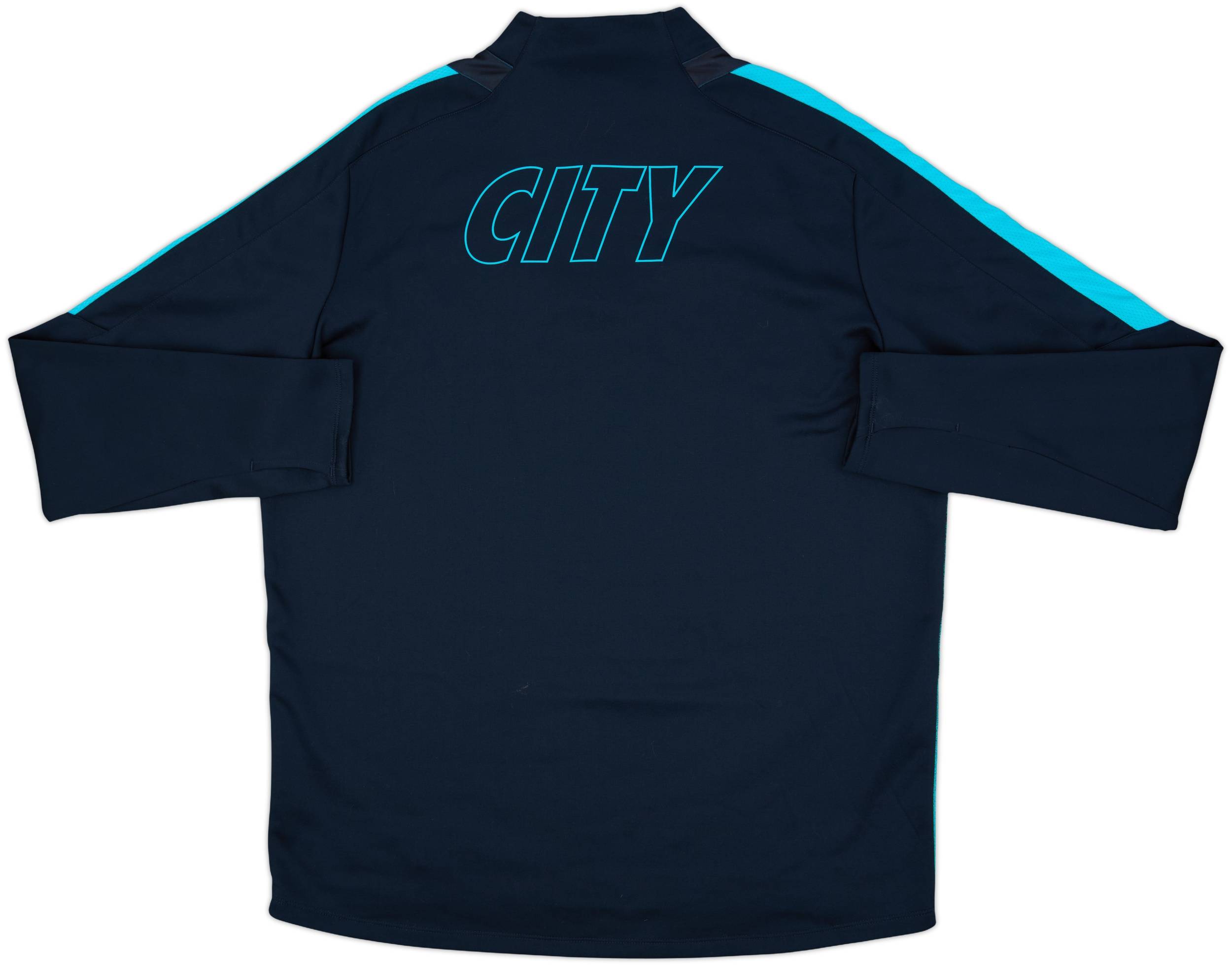 2015-16 Manchester City Nike 1/4 Zip Drill Top - 8/10 - (XL)
