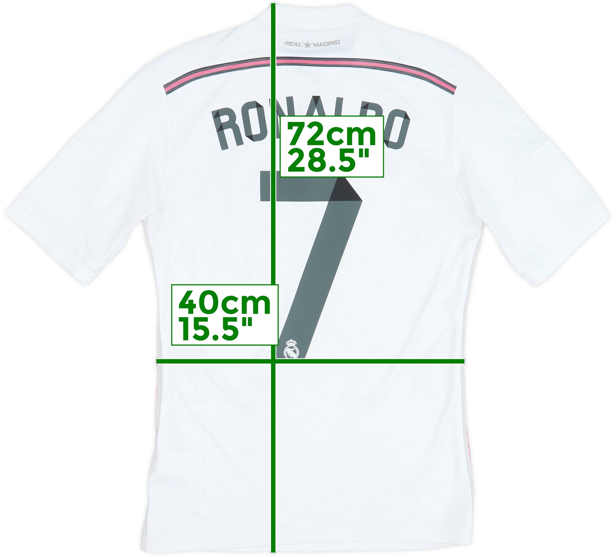 2014-15 Real Madrid Home Shirt Ronaldo #7 - 6/10 - (XS)