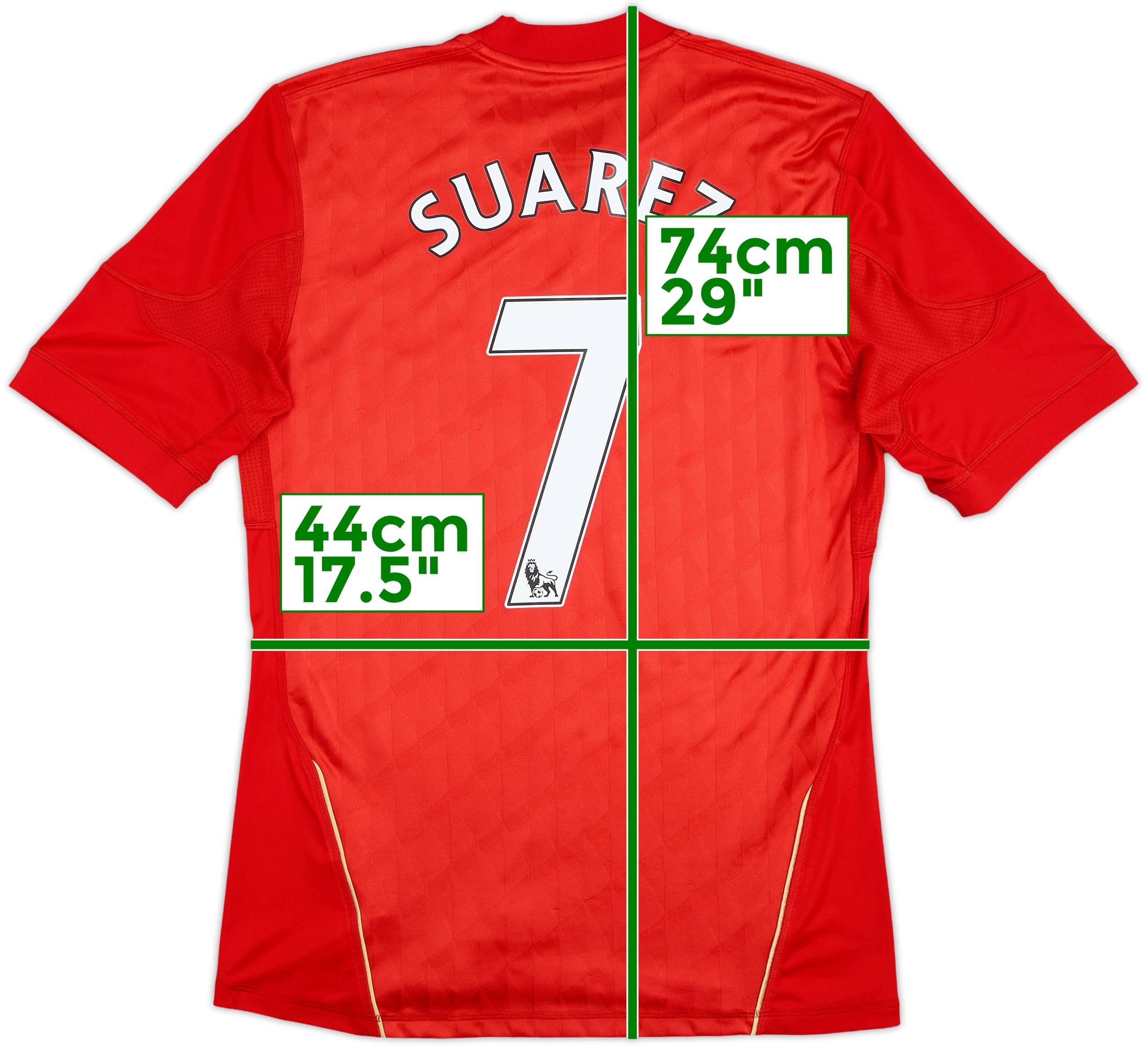 2010-12 Liverpool Home Shirt Suarez #7 - 6/10 - (S)