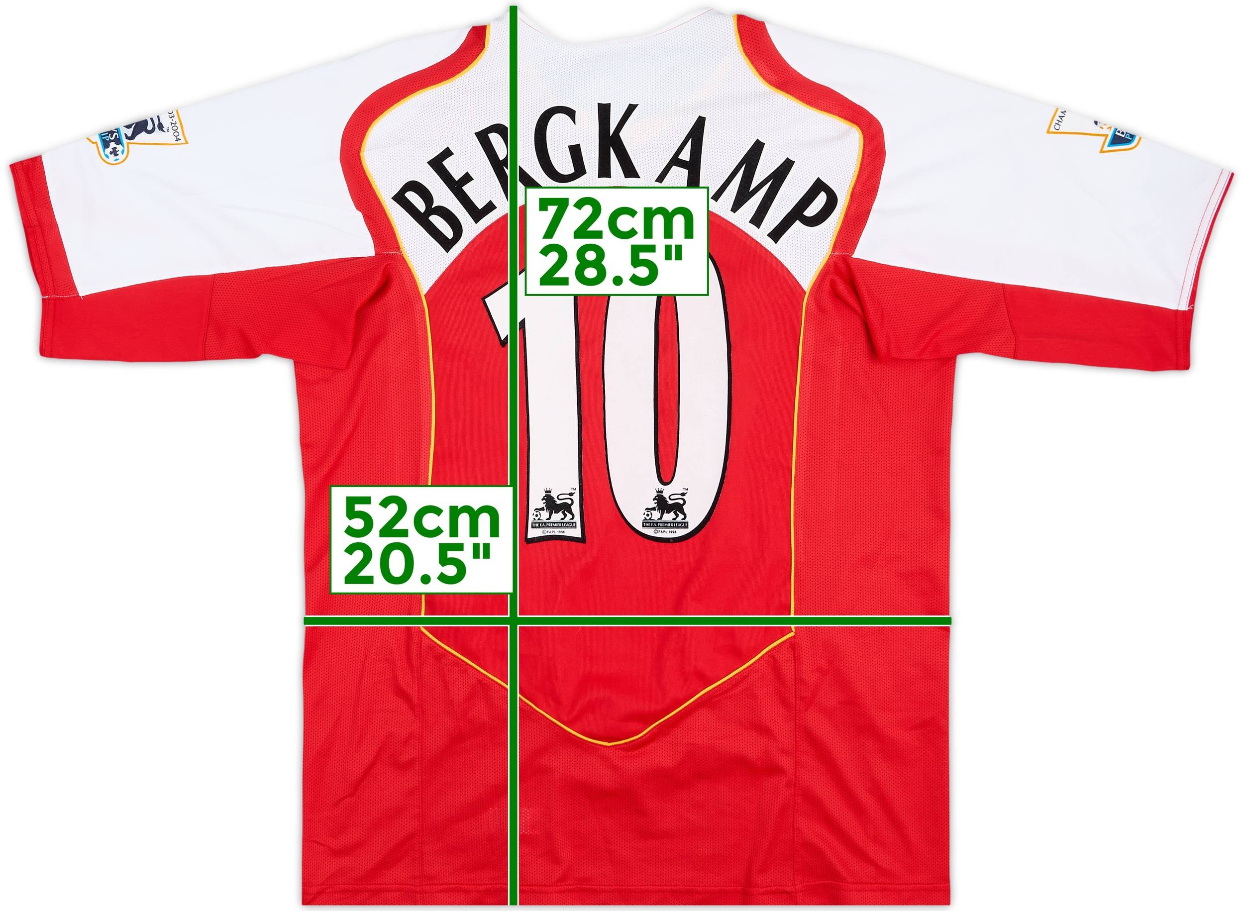 2004-05 Arsenal Home Shirt Bergkamp #10 - 8/10 - (L)