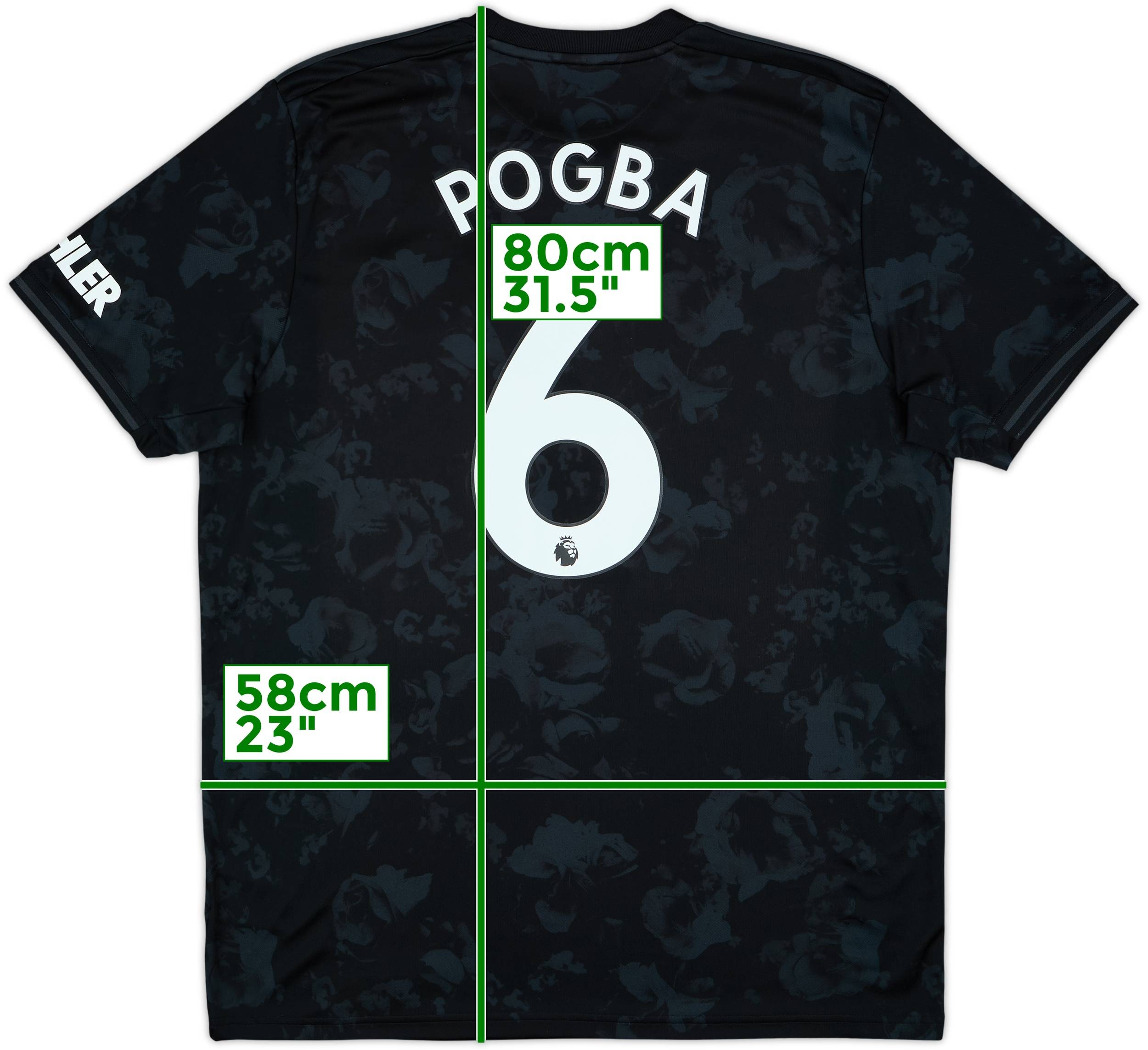 2019-20 Manchester United Third Shirt Pogba #6 - 8/10 - (XL)