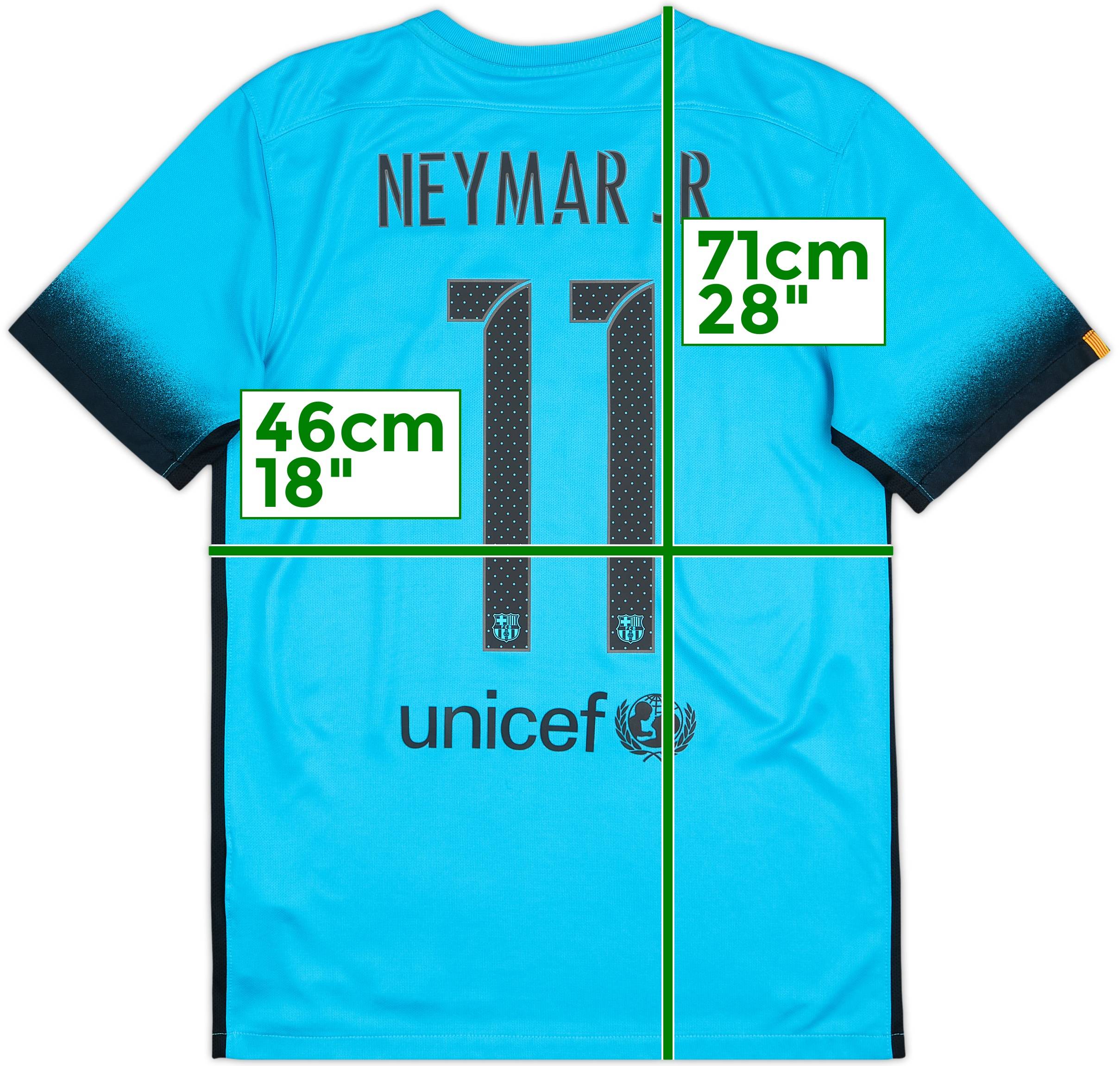 2015-16 Barcelona Third Shirt Neymar Jr #11 - 7/10 - (S)